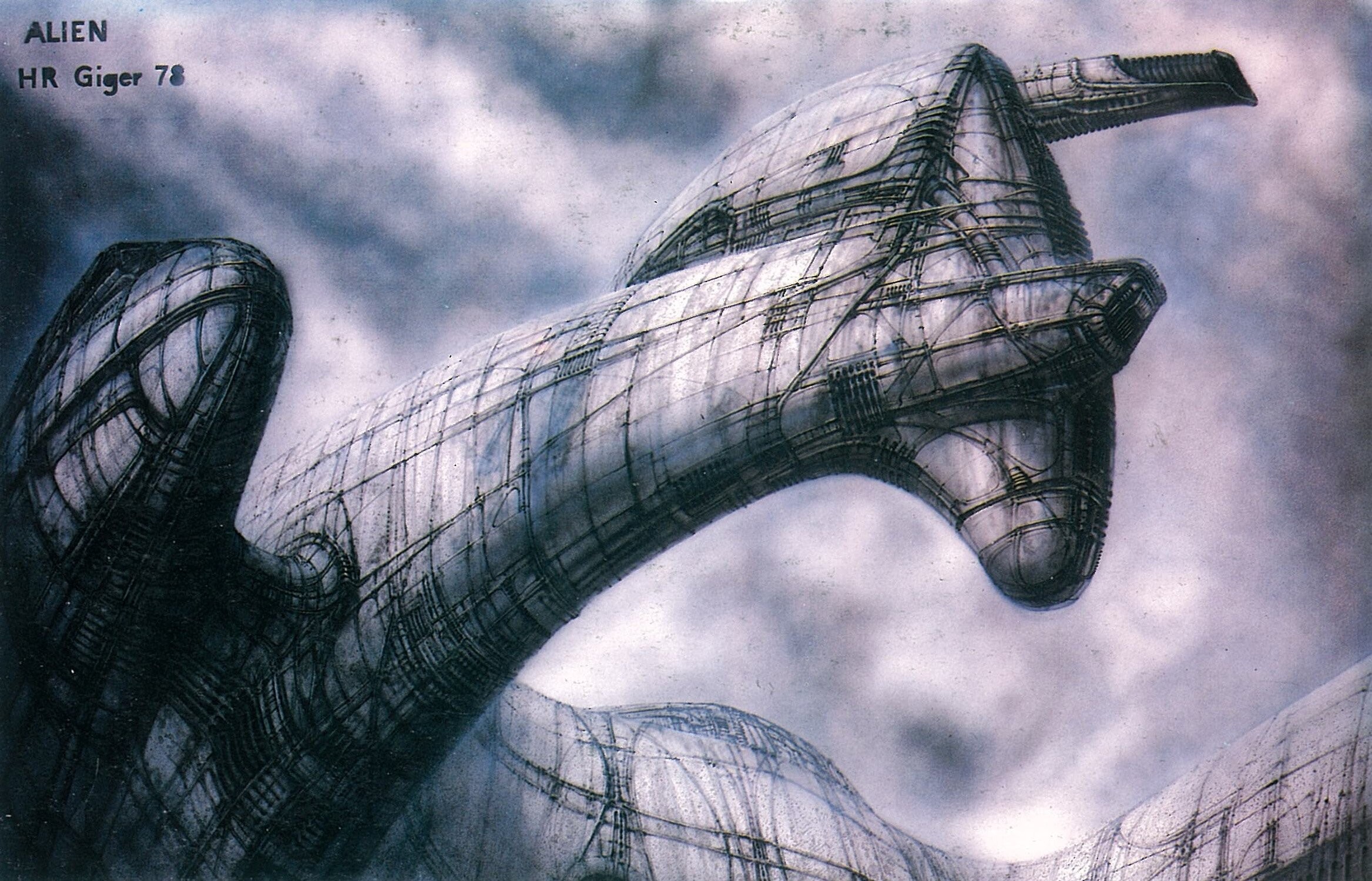 Futuristic City, H.R. Giger Wallpaper, 2340x1500 HD Desktop