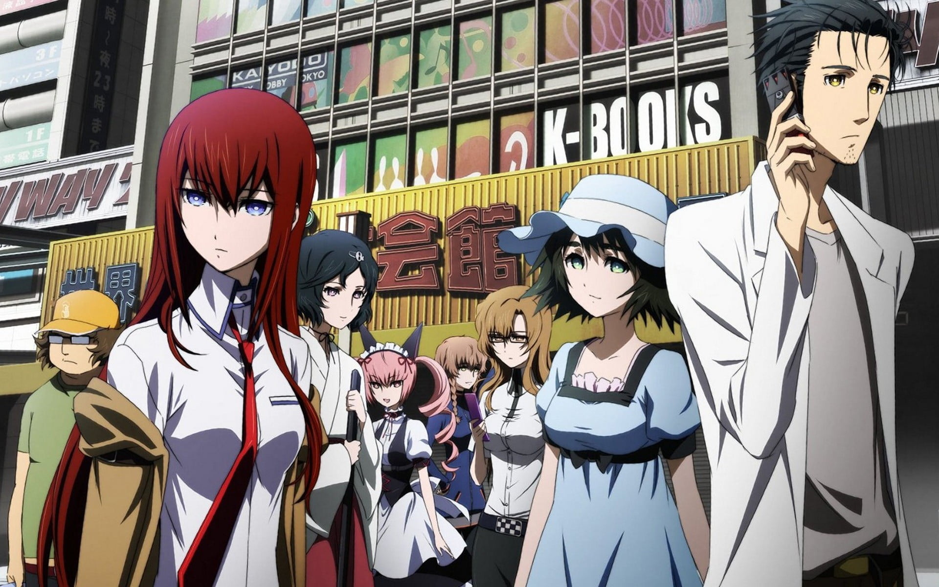 Steins; Gate anime, Illustration, HD wallpaper, Sci-fi series, 1920x1200 HD Desktop