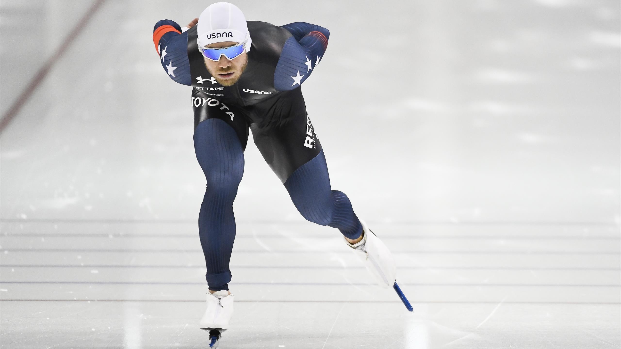 Joey Mantia, Short-track Speed Skating Wallpaper, 2560x1440 HD Desktop