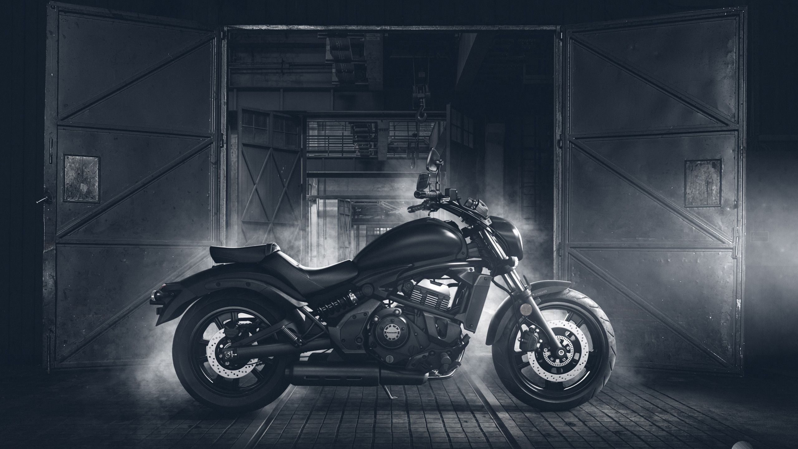 Monochrome, Kawasaki Vulcan S Wallpaper, 2560x1440 HD Desktop