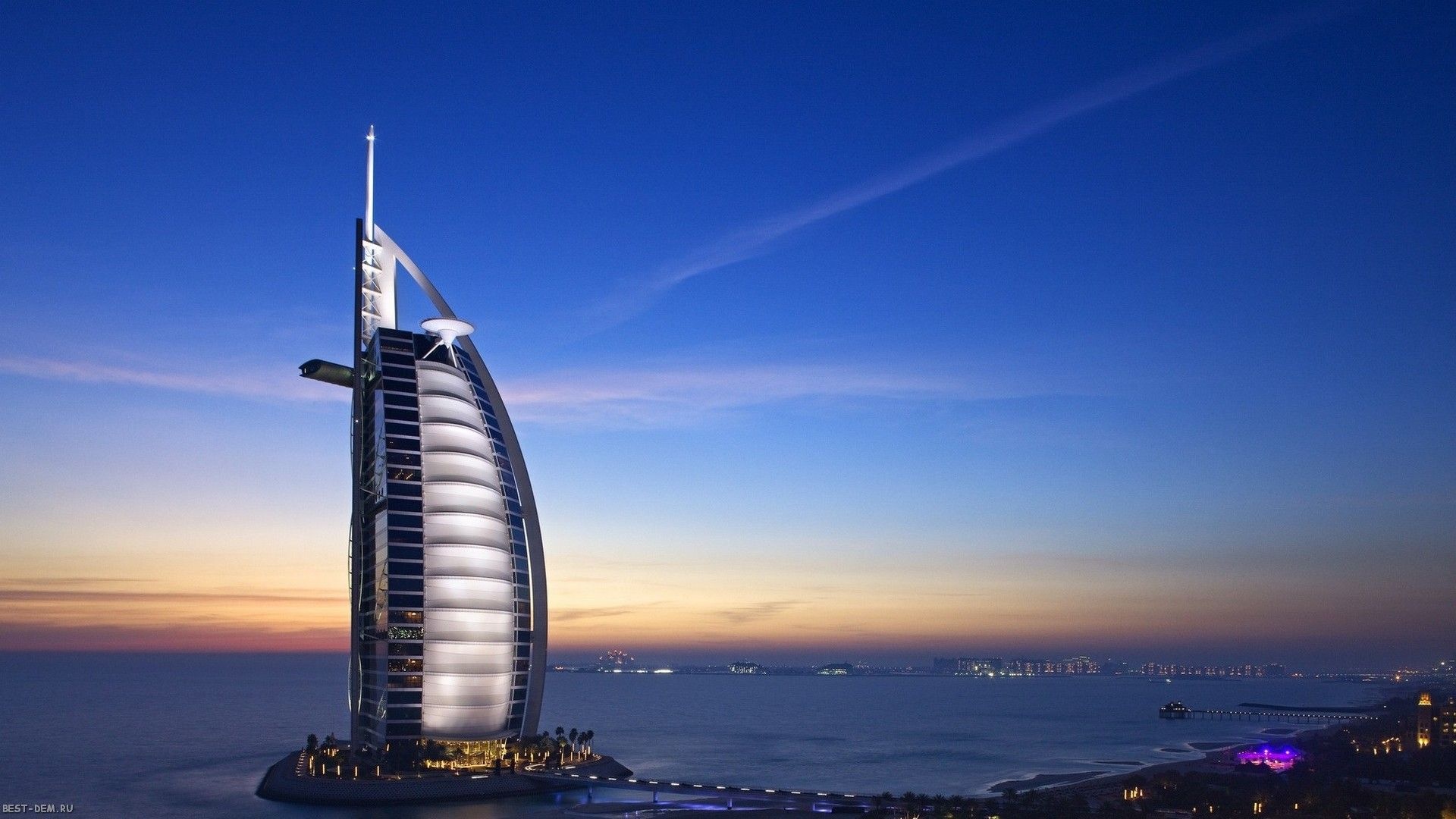 Burj al Arab Hotel, Dubai luxury, Iconic architecture, Travel destination, 1920x1080 Full HD Desktop