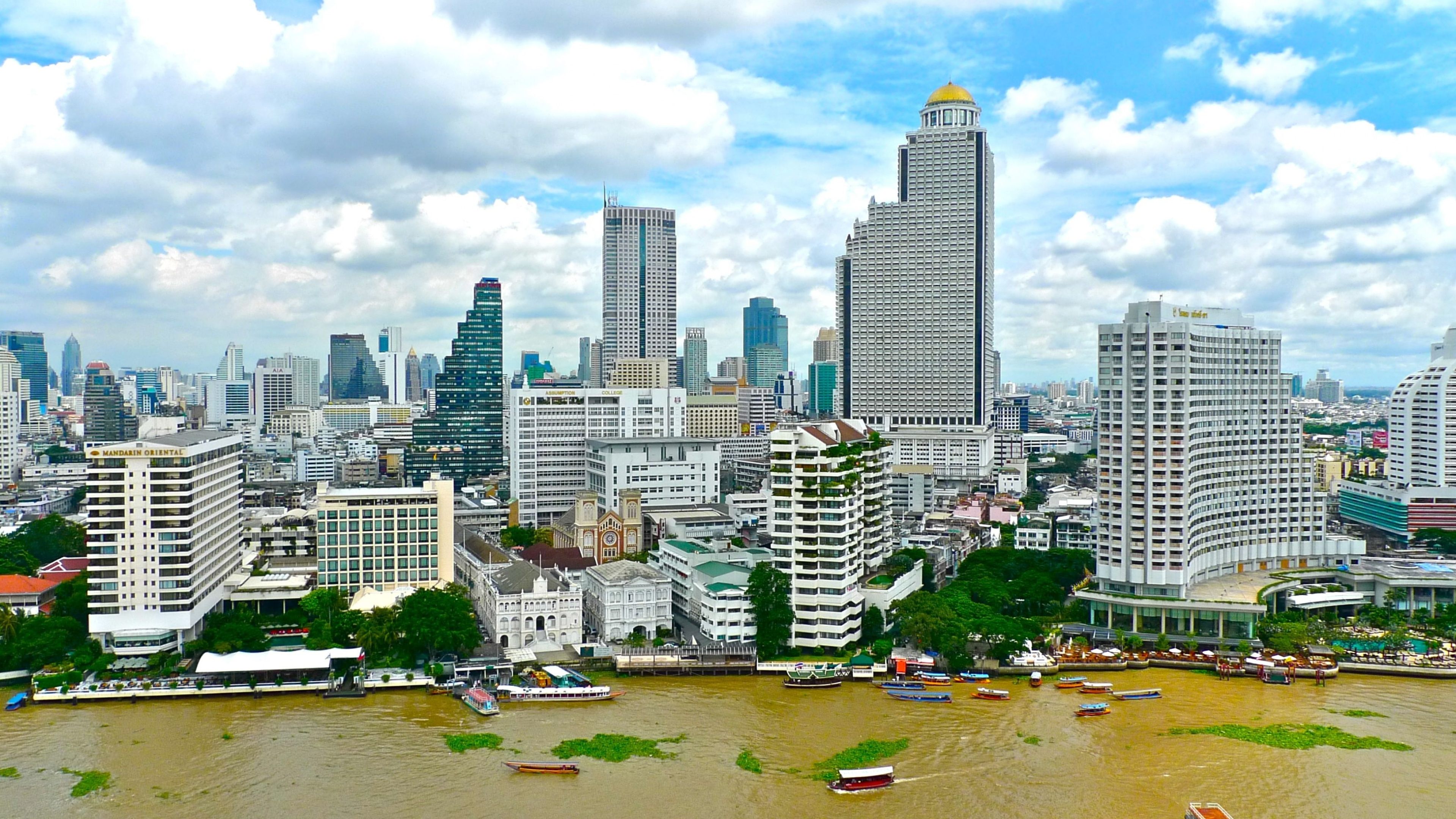 Chao Phraya River, Bangkok Wallpaper, 3840x2160 4K Desktop