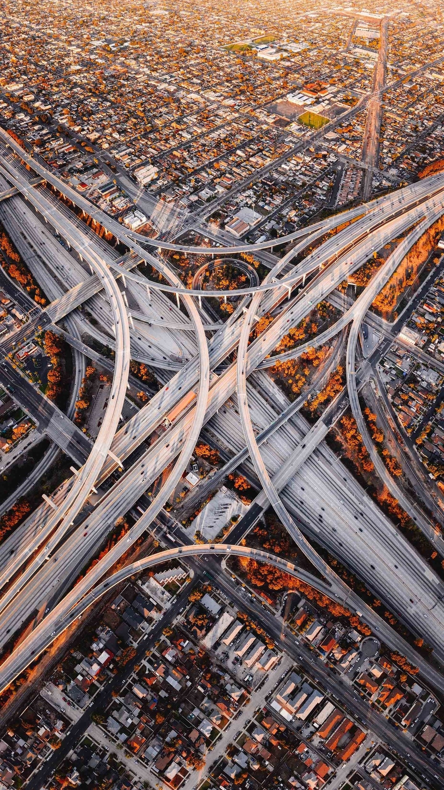 Los Angeles, Highway Wallpaper, 1440x2560 HD Phone