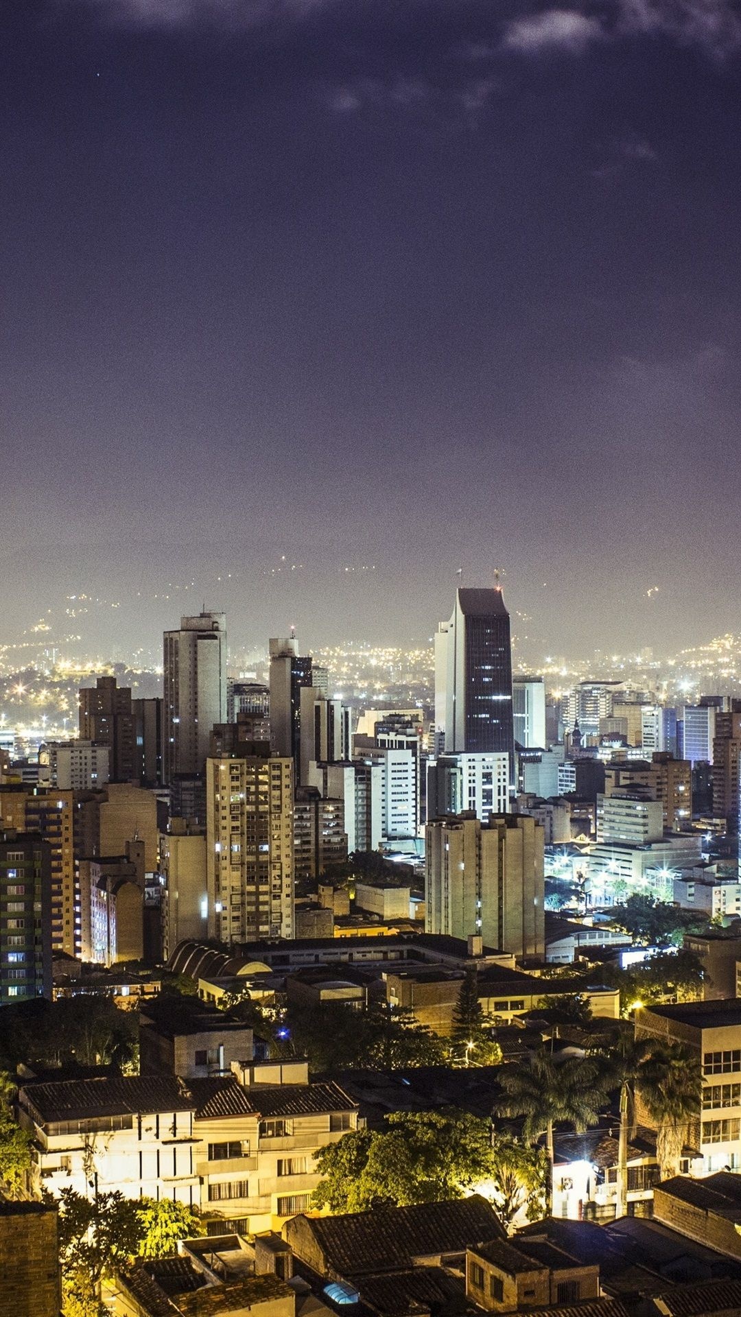 Medellin, Colombia, Urban landscapes, Dynamic cityscape, Vibrant nightlife, 1080x1920 Full HD Phone