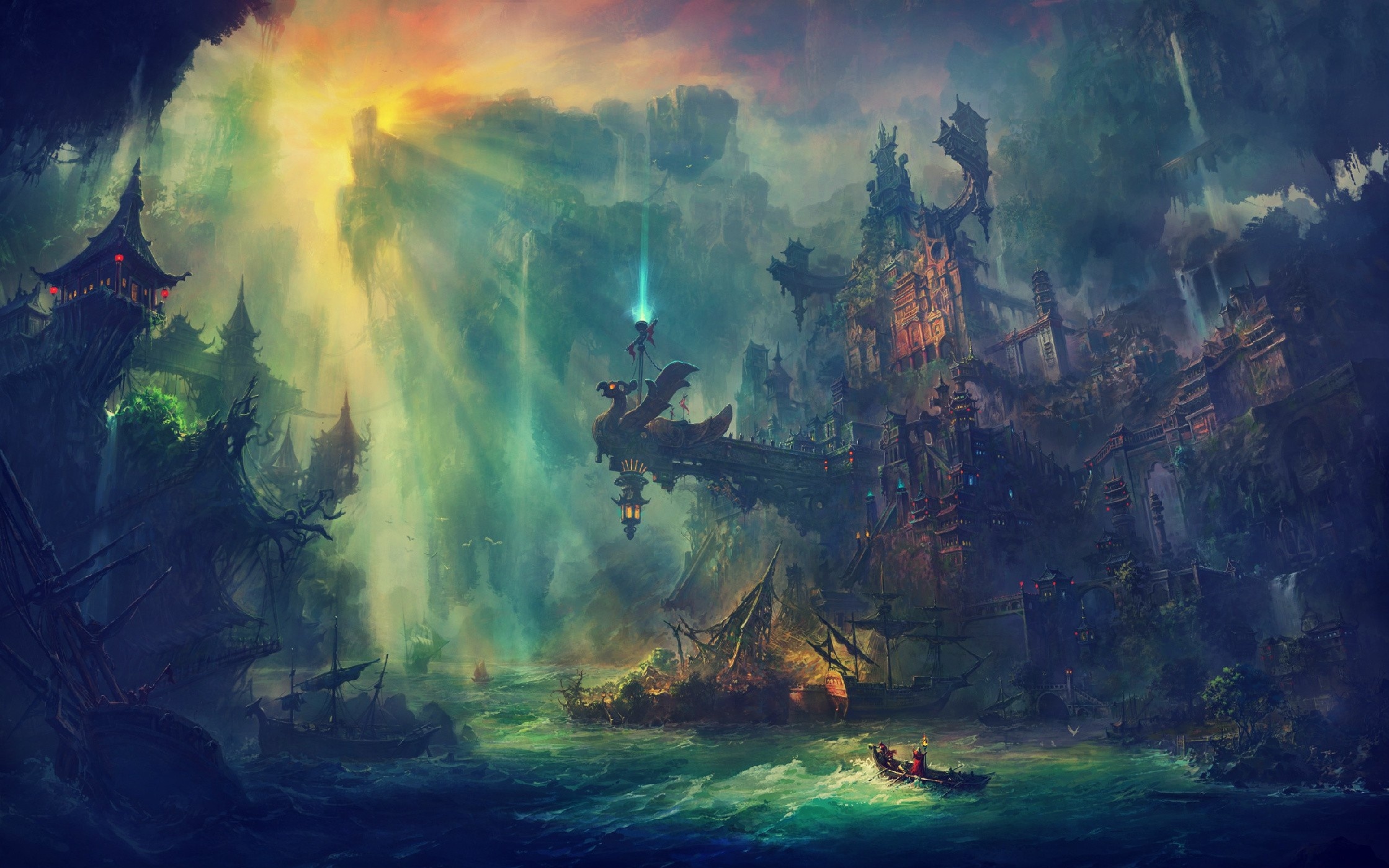 Ruins, Fantasy Arts Wallpaper, 2240x1400 HD Desktop