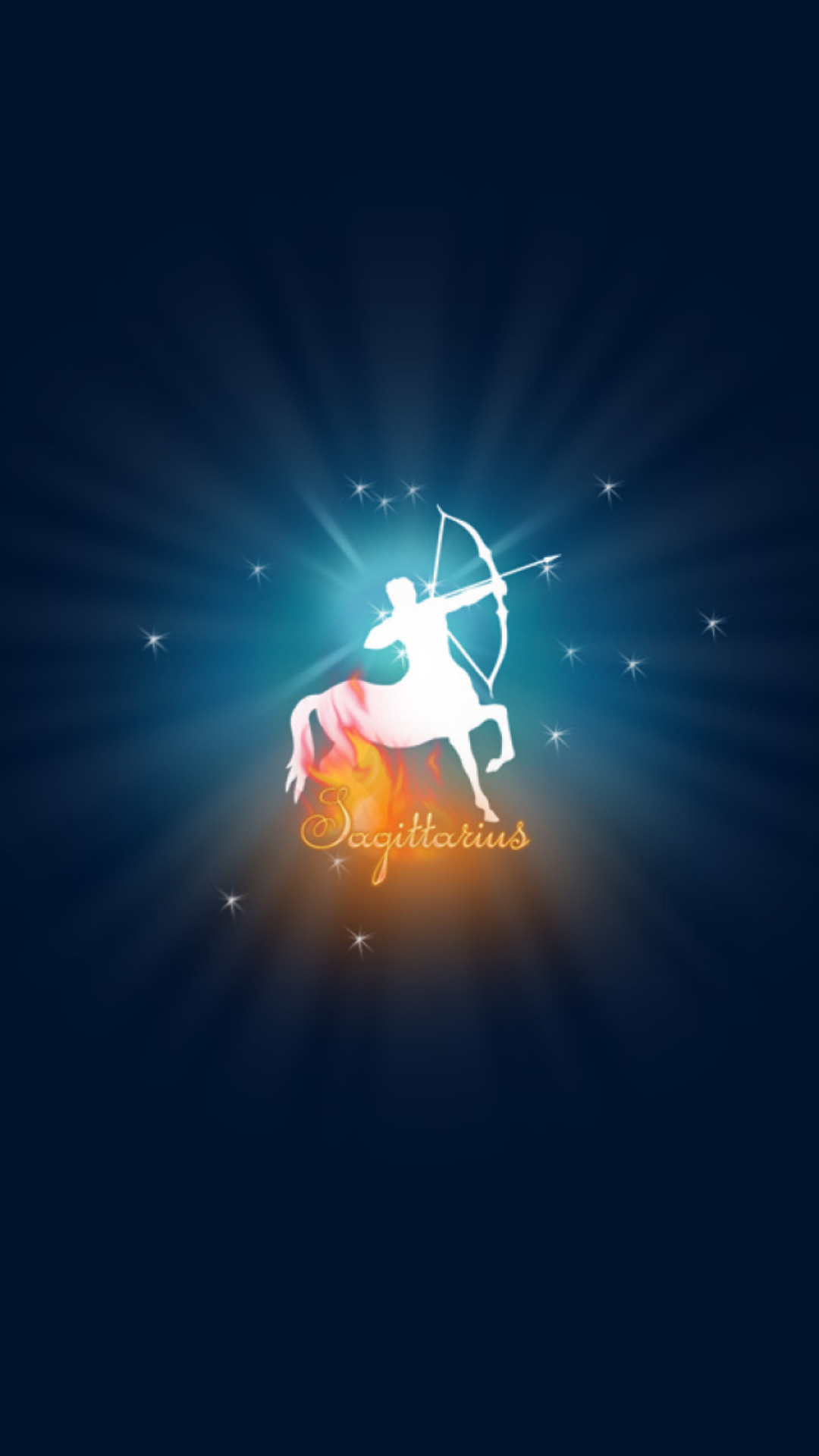 Sagittarius wallpaper, Starry night, 1080x1920 Full HD Phone