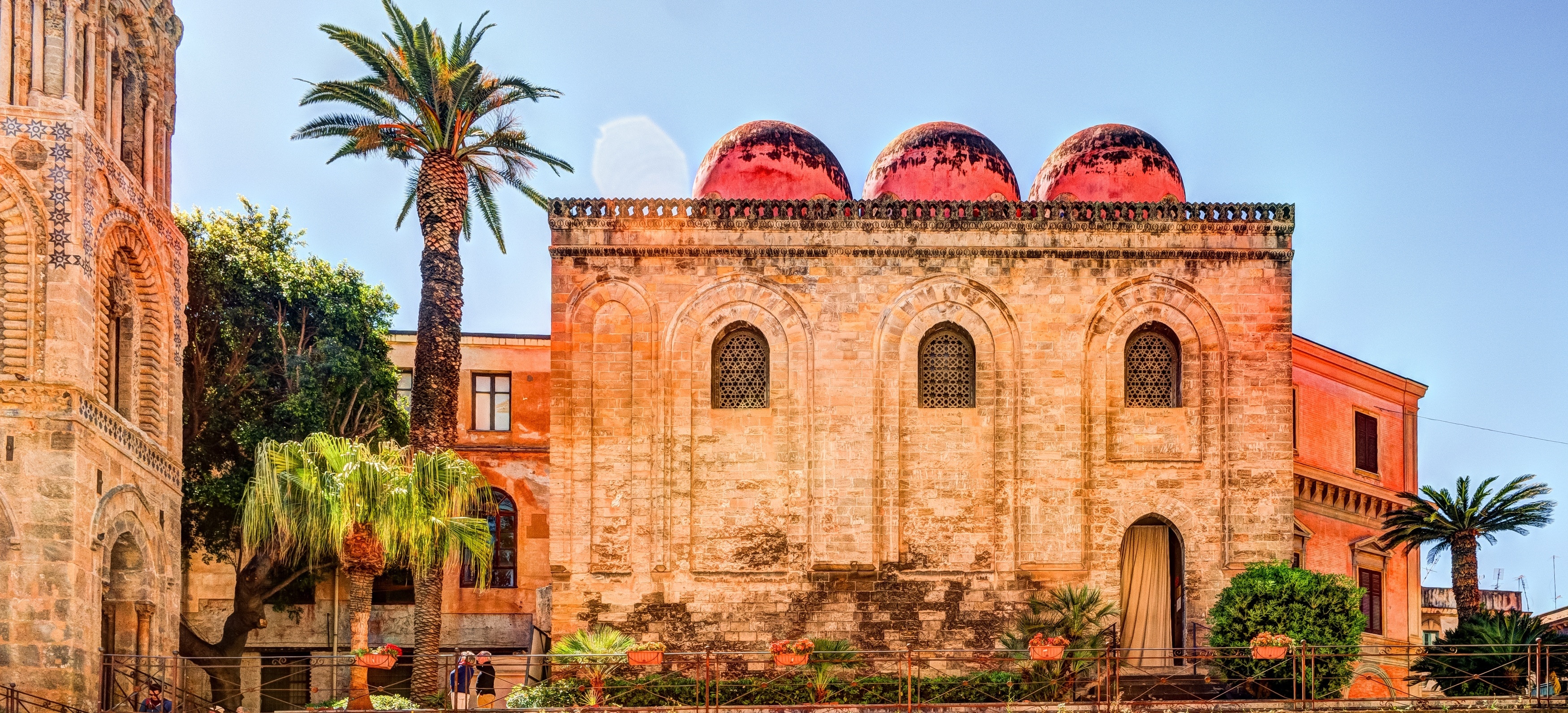 Church of San Cataldo, Palermo Wallpaper, 3500x1600 Dual Screen Desktop