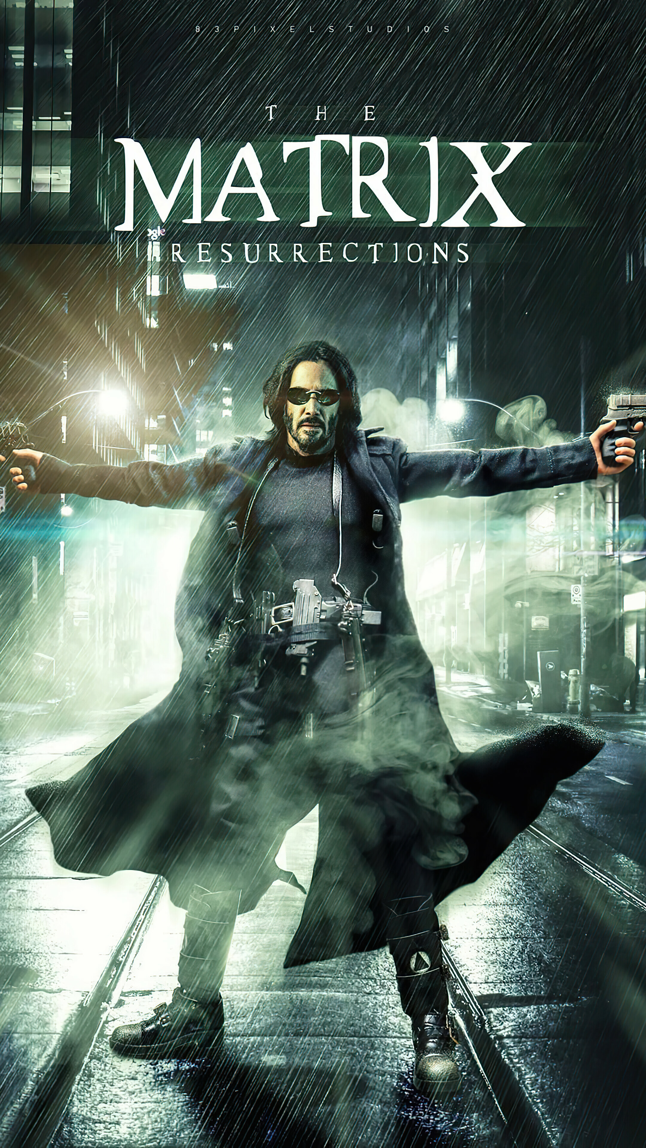 The Matrix Resurrections, Neo character, Keanu Reeves, Phone iPhone wallpaper, 2160x3840 4K Phone