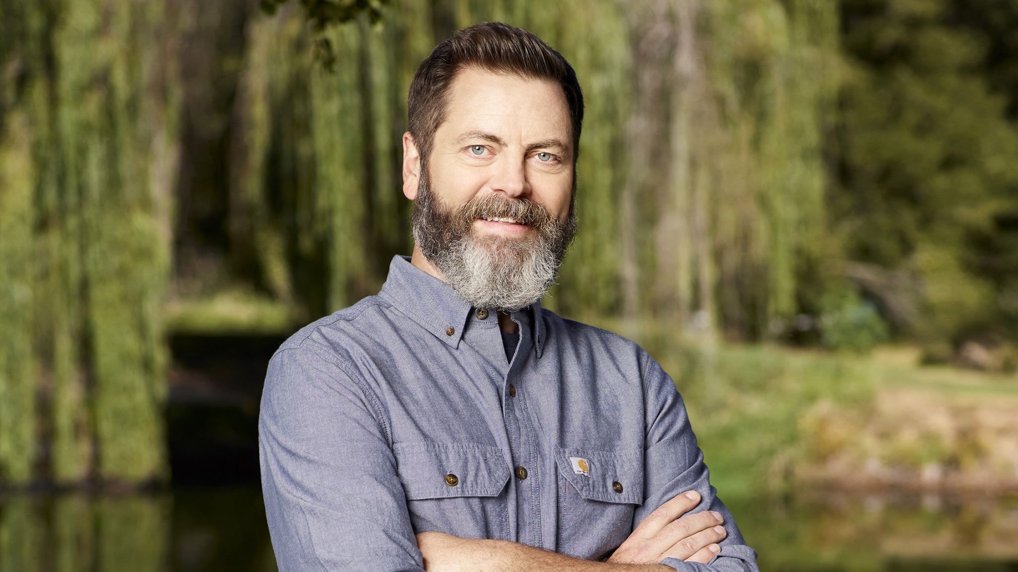 Nick Offerman, Thatcher Park, Near Albany, 2050x1160 HD Desktop