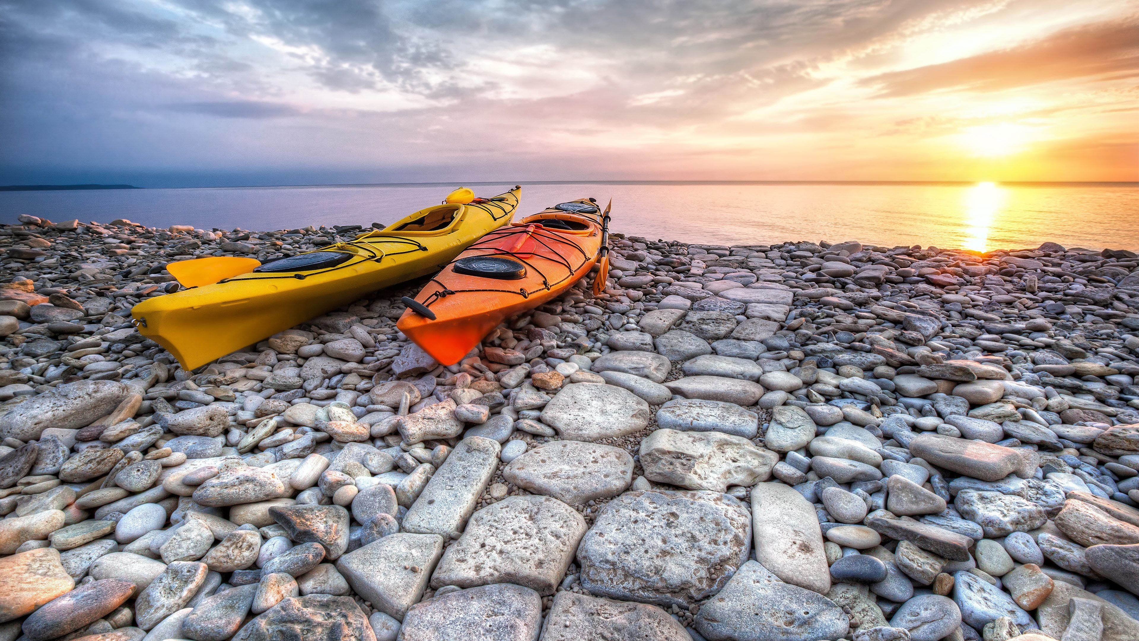 Kayaks, Kayaking Wallpaper, 3840x2160 4K Desktop