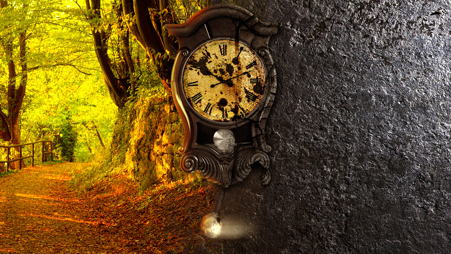 Artistic clock wallpaper, HD wallpaper, Background image, 1920x1080 Full HD Desktop