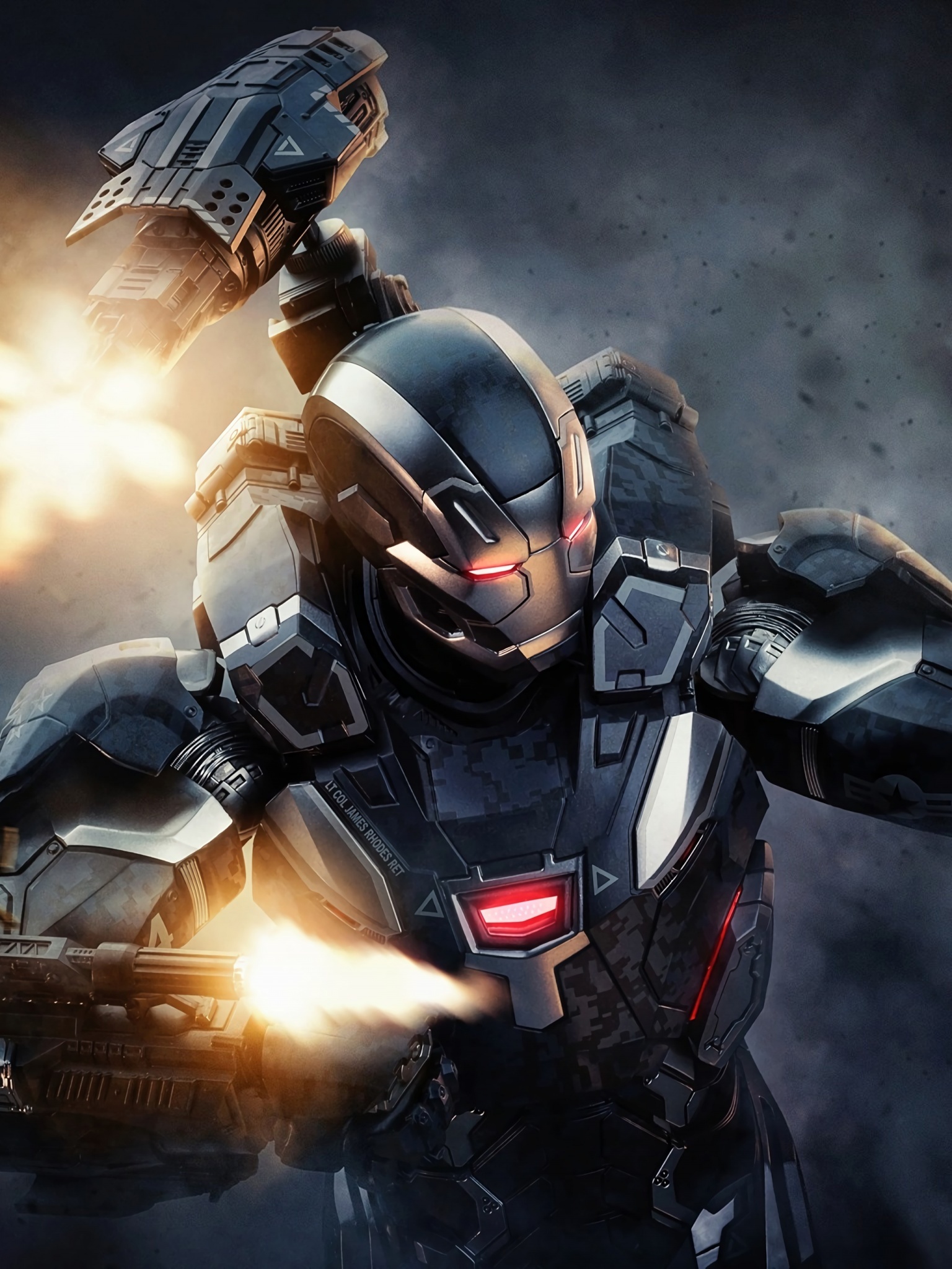 War Machine Armor, Iron Patriot Wallpaper, 1540x2050 HD Phone