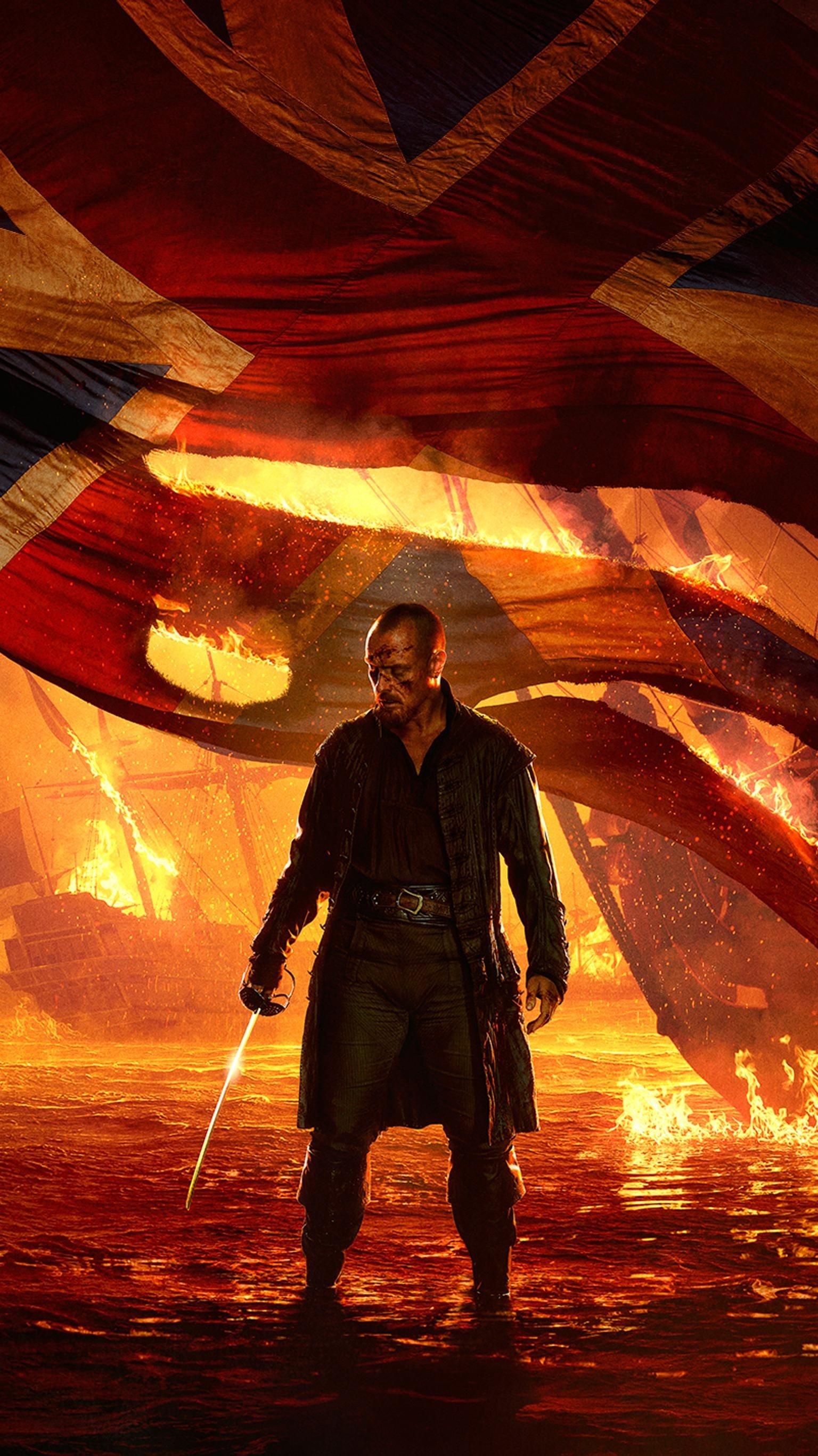 Black Sails TV Series, Moviemania Textless, Captain Flint, 1540x2740 HD Phone