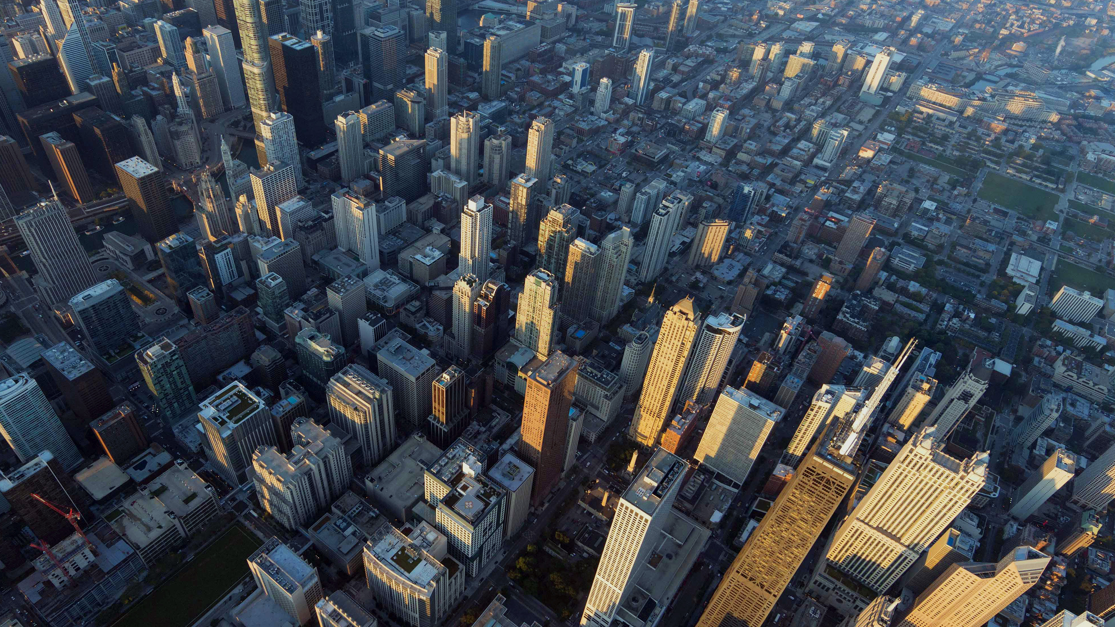 Aerial view, Chicago Wallpaper, 3840x2160 4K Desktop