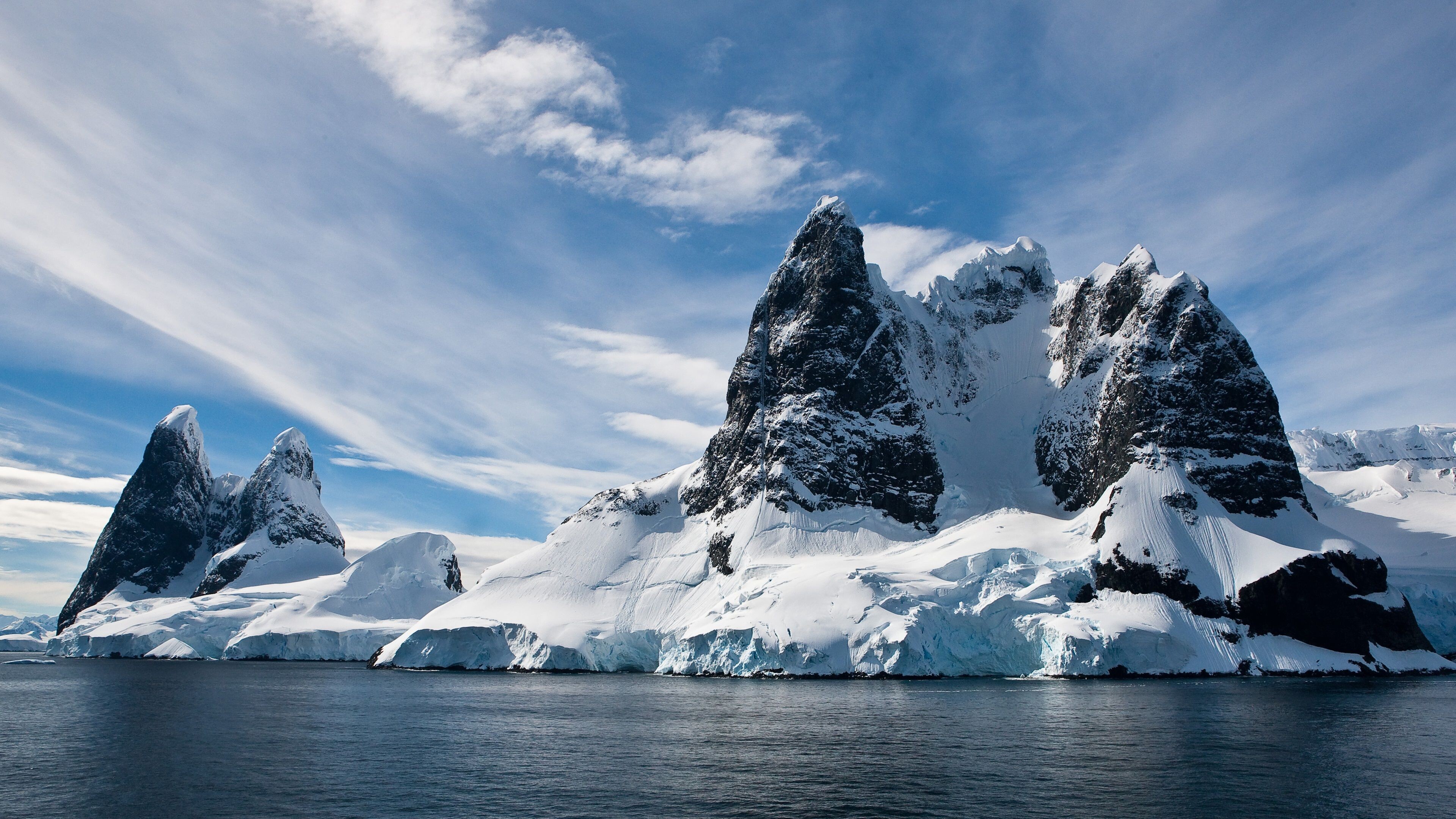 Glacier, Snow ice, 4K wallpapers, Serene nature, 3840x2160 4K Desktop