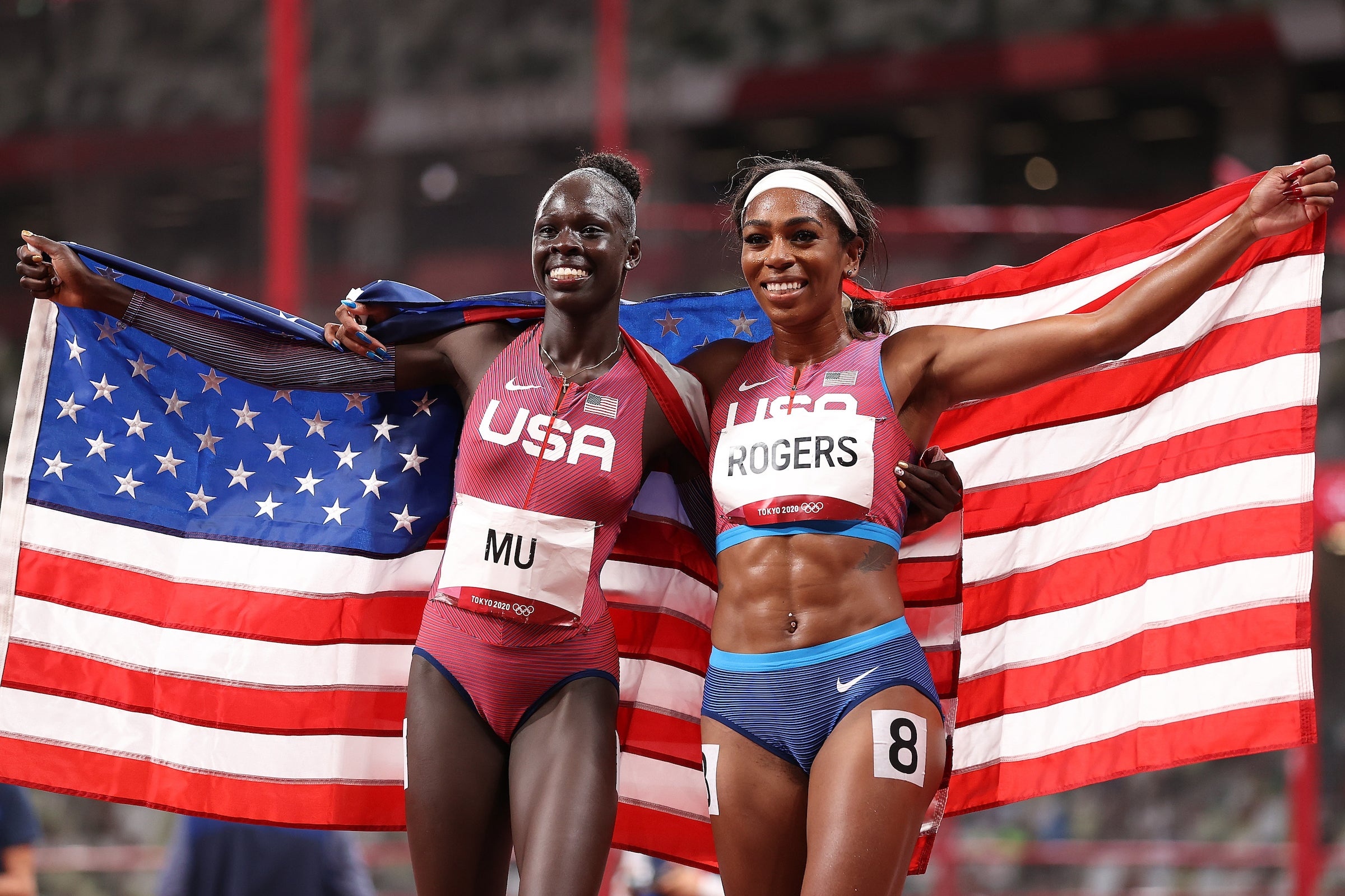 Raevyn Rogers, Wins 800m gold, Womens running, Athing Mu, 2400x1600 HD Desktop