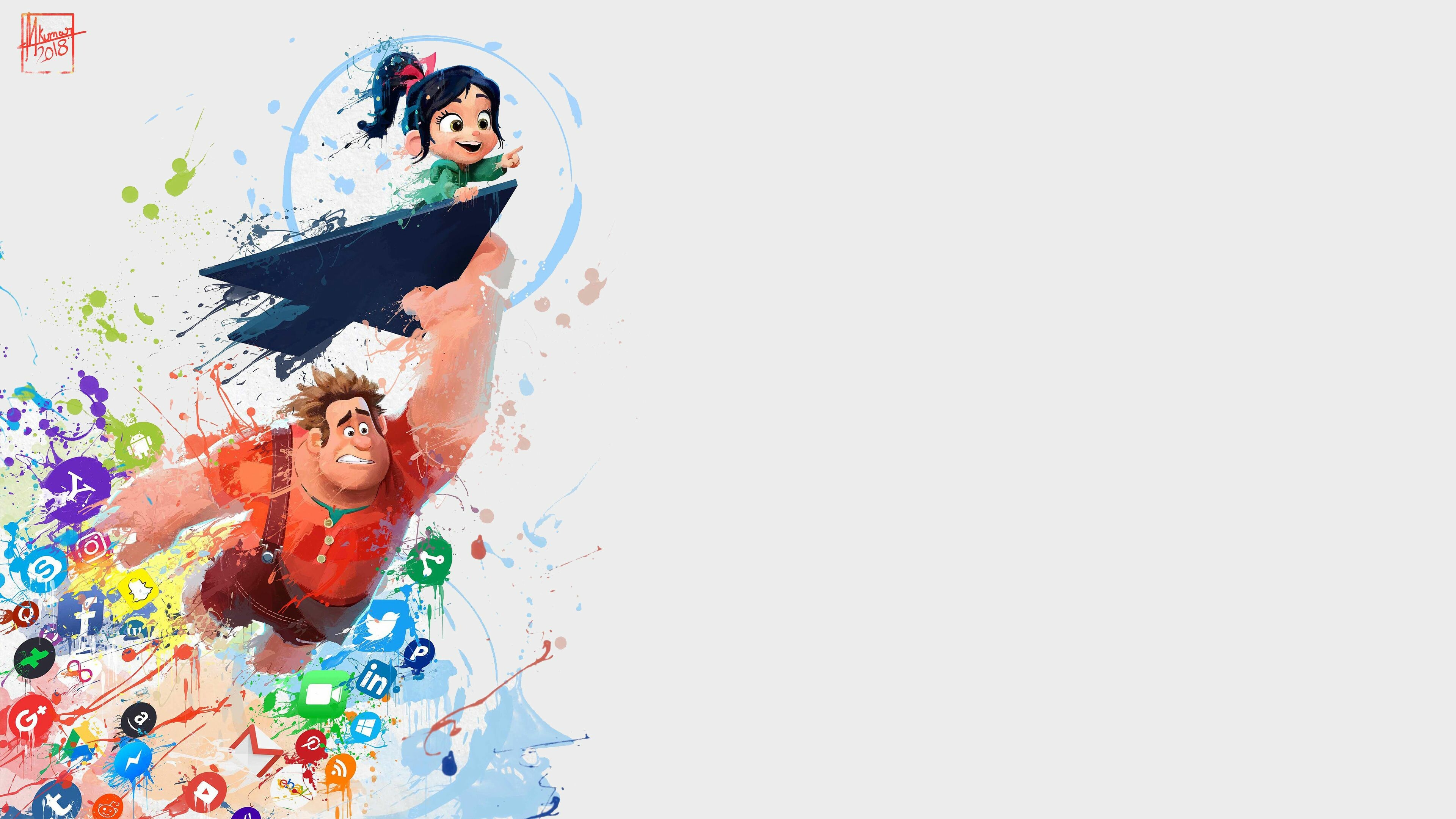 Ralph Breaks the Internet, Wreck-It Ralph Wallpaper, 3840x2160 4K Desktop