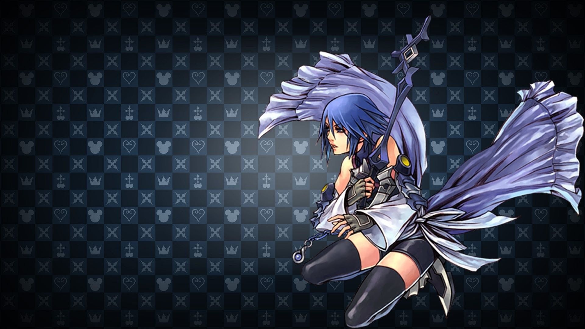 Aqua, Kingdom Hearts Heroine, Keyblade Wielder, Courageous Fighter, 1920x1080 Full HD Desktop