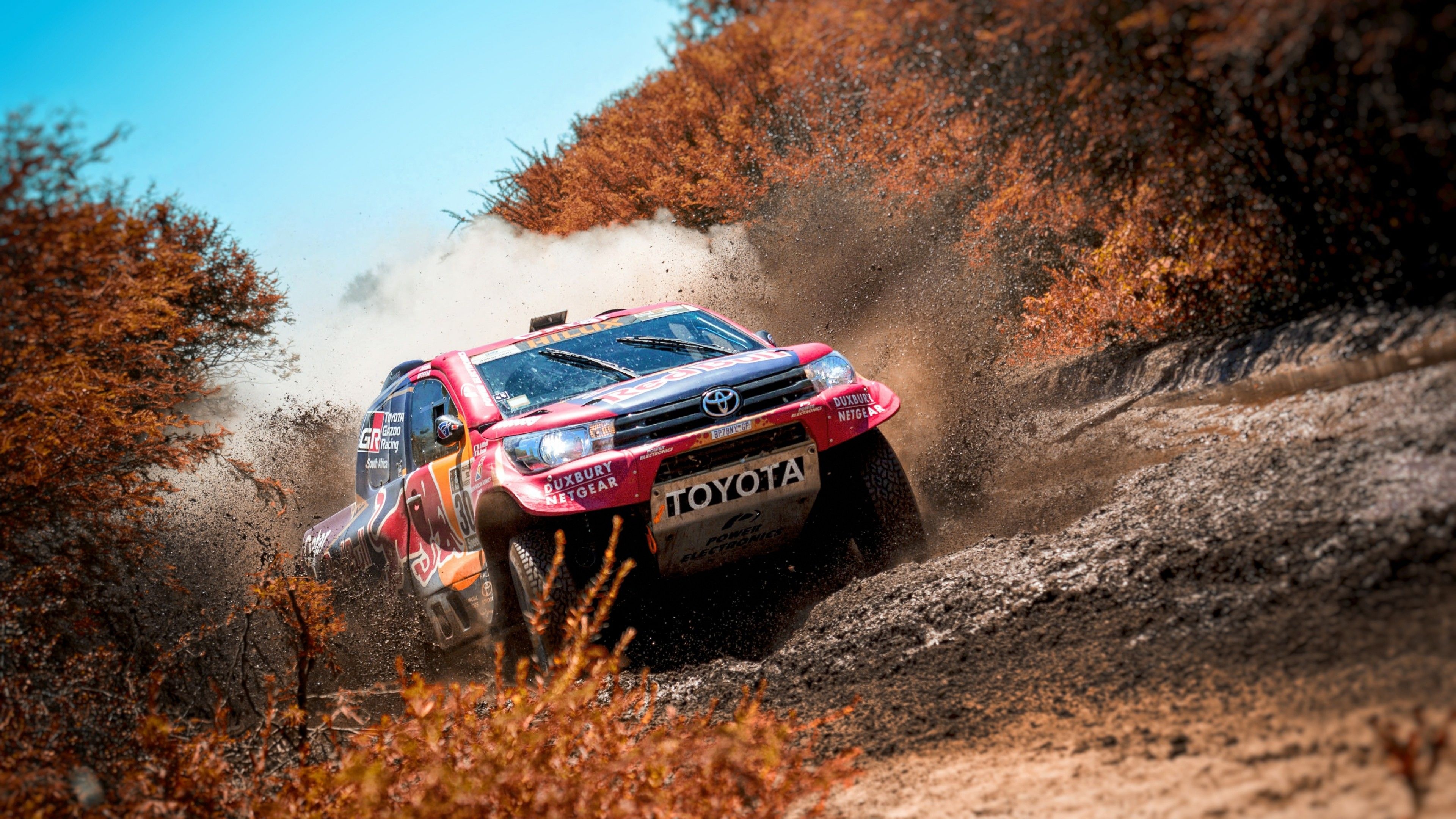 Toyota Hilux SUV, Dakar Rally Wallpaper, 3840x2160 4K Desktop