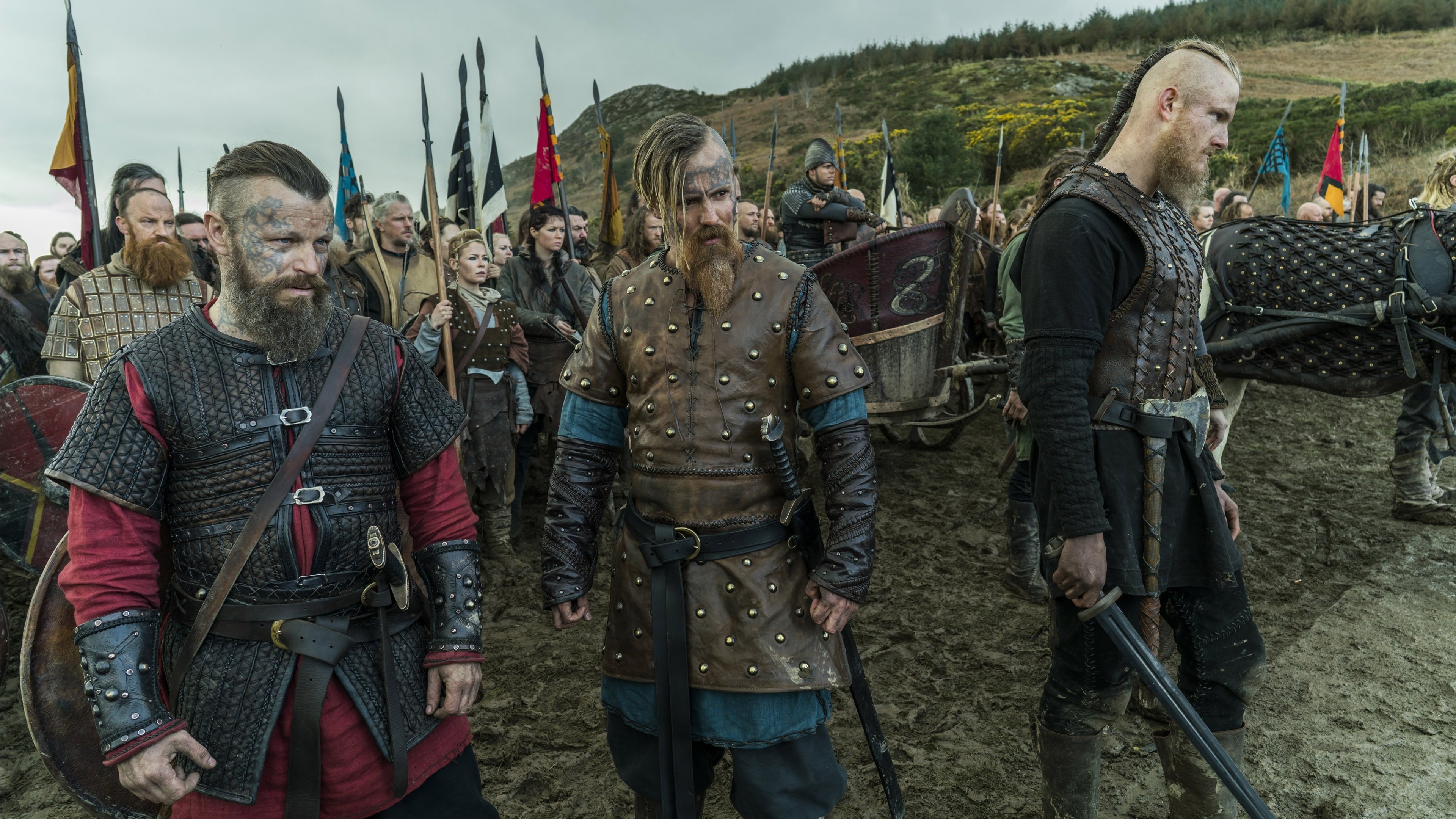 Vikings season 5, Travis Fimmel, Katheryn Winnick, Movies, 3840x2160 4K Desktop