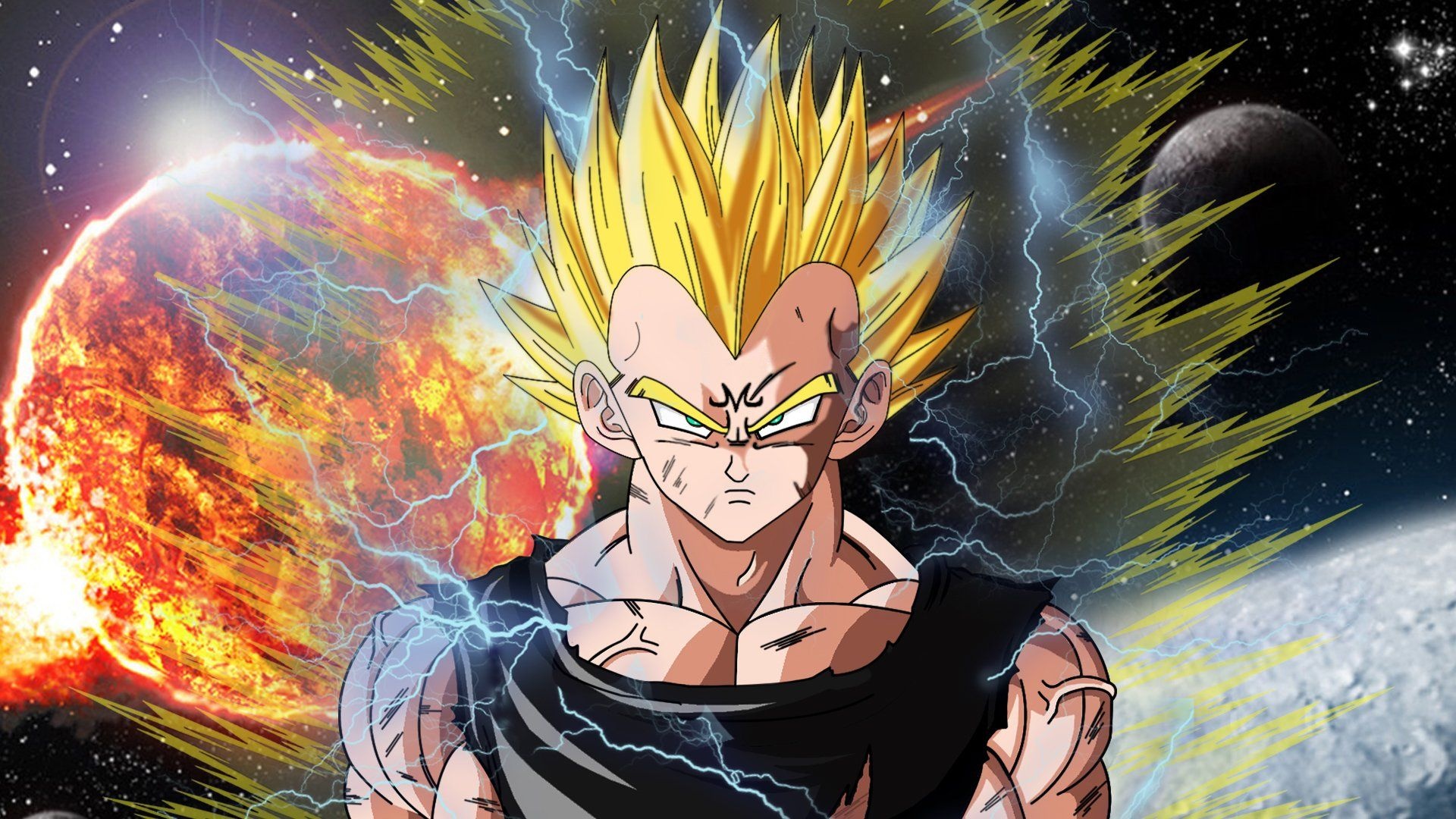 Majin Vegeta, Cool wallpapers, Top backgrounds, 1920x1080 Full HD Desktop