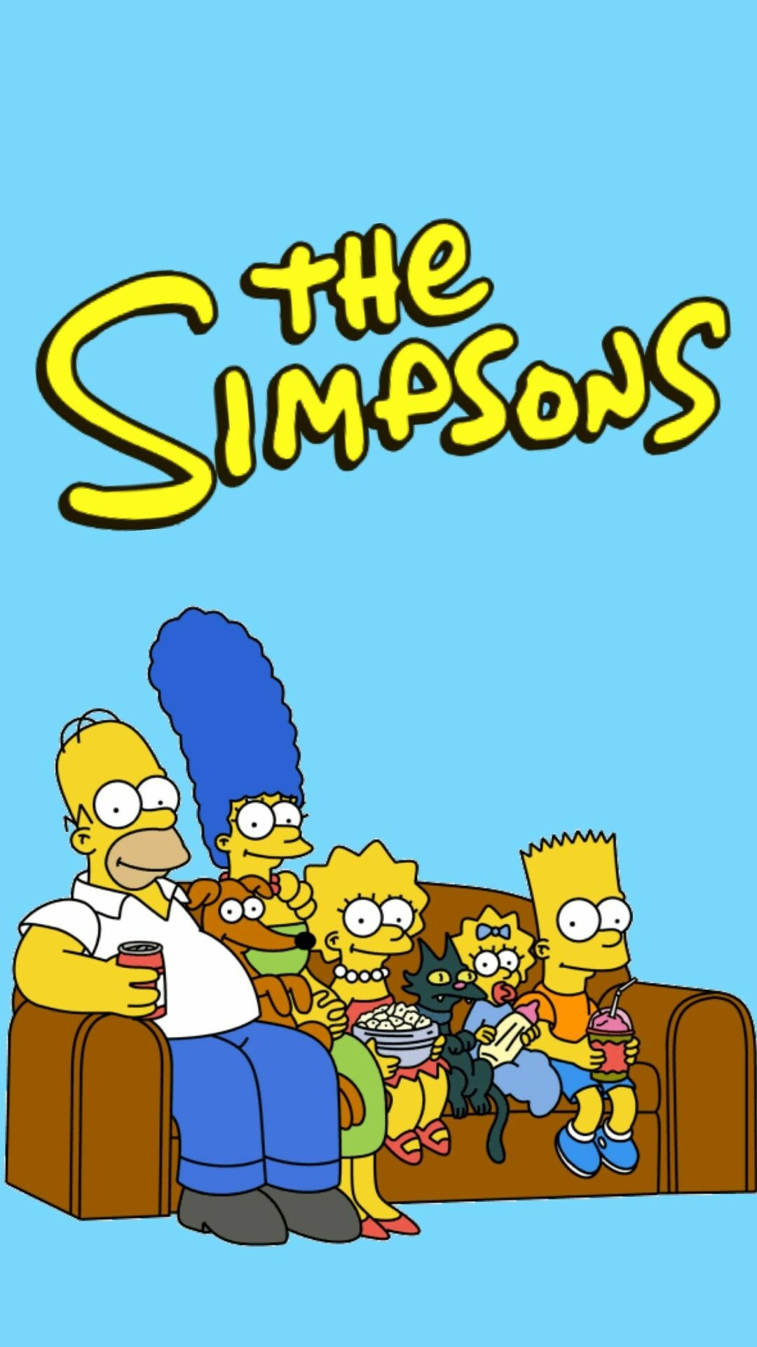 The Simpsons, Animated comedy, Springfield characters, Classic TV show, 1080x1920 Full HD Phone