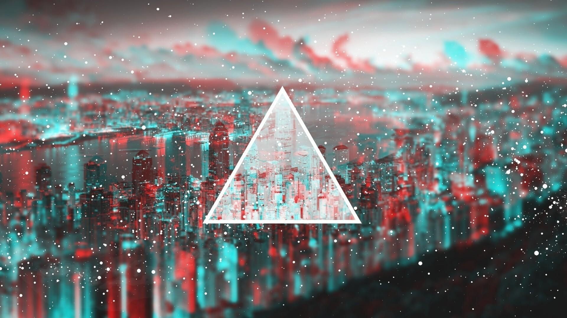 Glitch wallpaper, Creative visuals, Digital distortion, Artistic abstraction, 1920x1080 Full HD Desktop