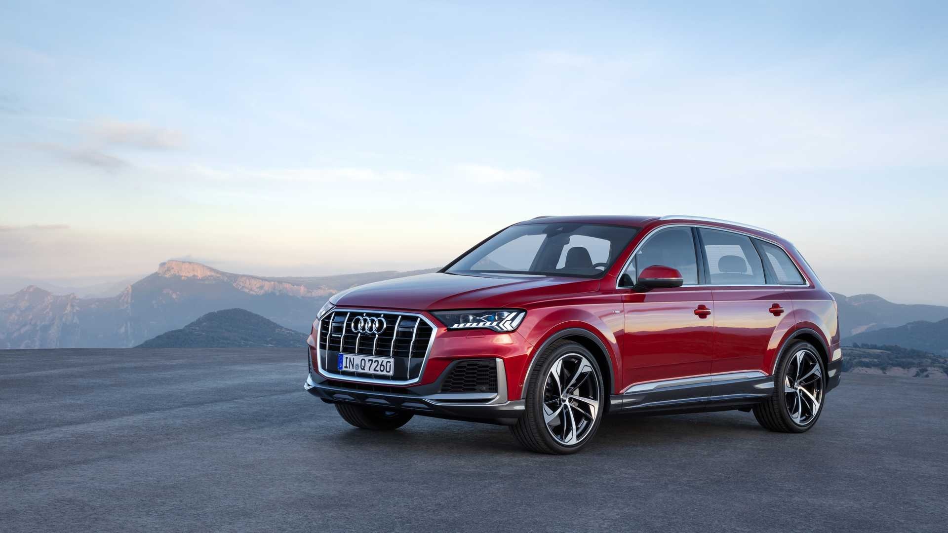 Audi Q7, Plug-in hybrid option, Futuristic enhancements, Car Pixel, 1920x1080 Full HD Desktop