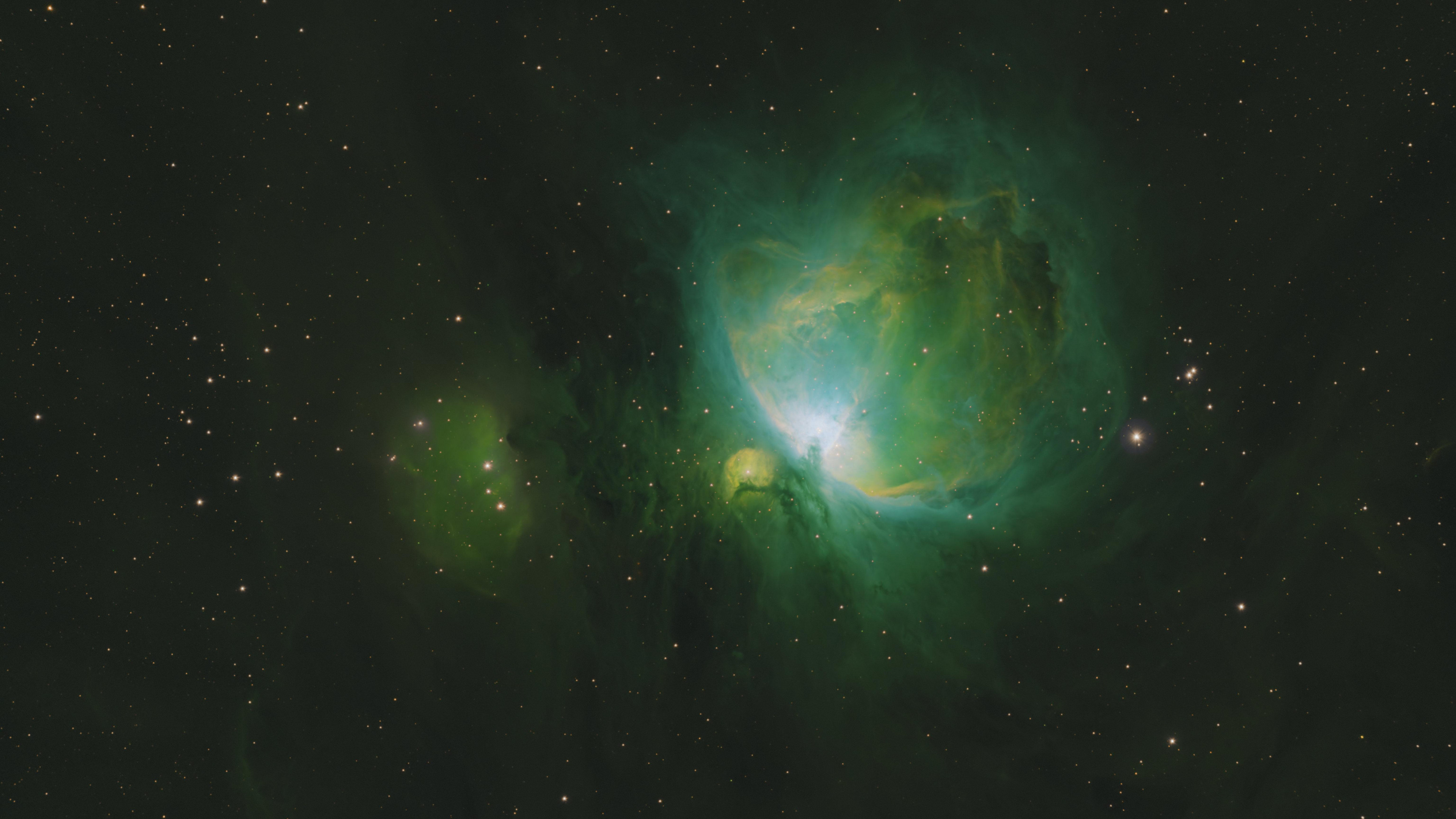 The Orion Nebula, Green Nebula Wallpaper, 3840x2160 4K Desktop