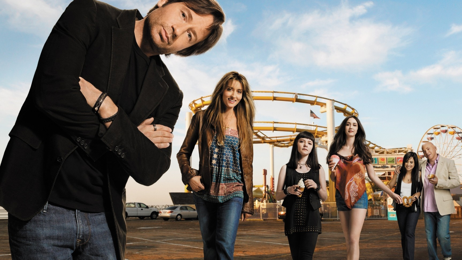 Hank Moody, Californication, David Duchovny, Theme parks, 1920x1080 Full HD Desktop