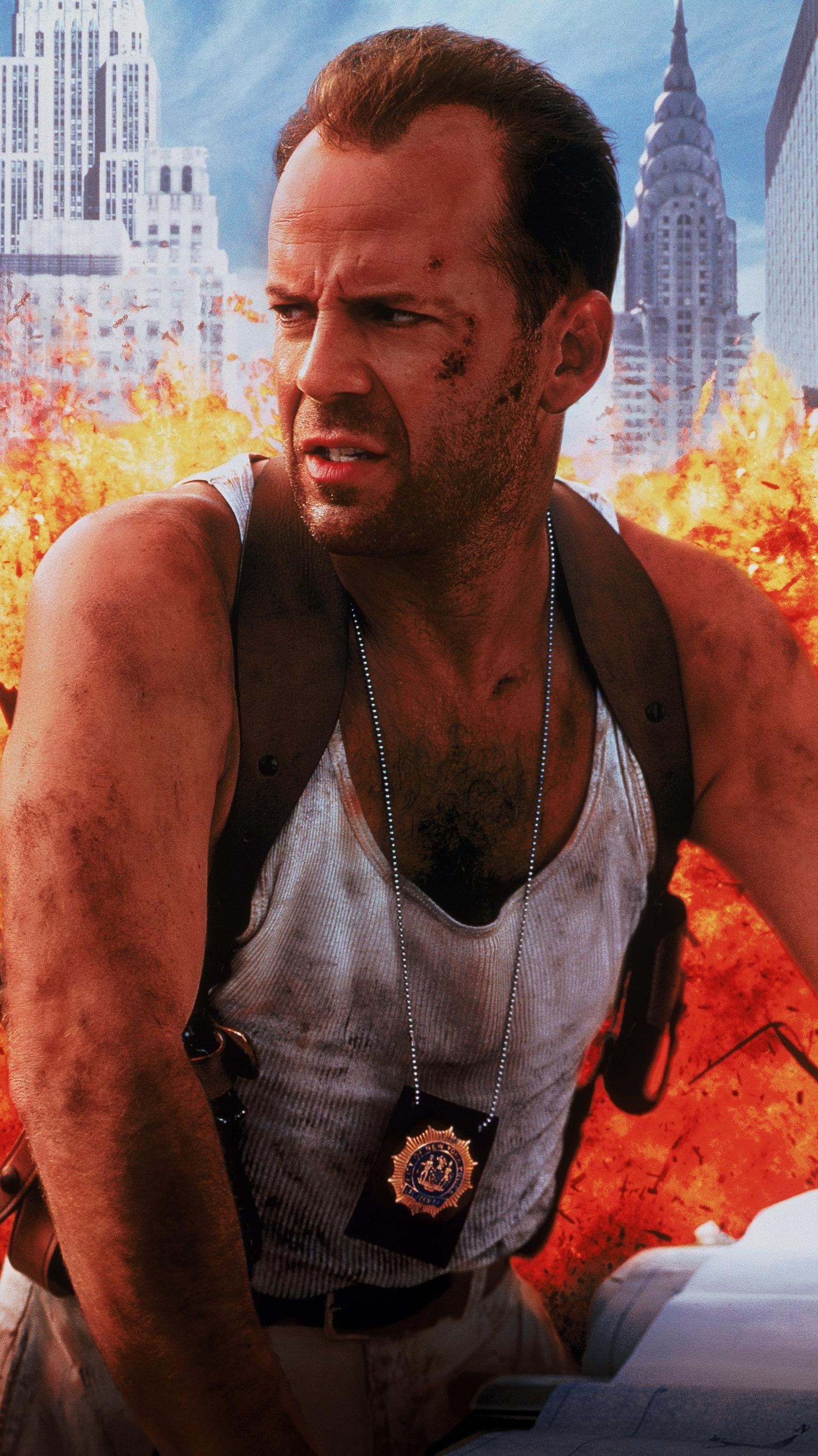 Die Hard franchise, Legendary hero, Fierce battles, Unforgettable moments, 1540x2740 HD Phone