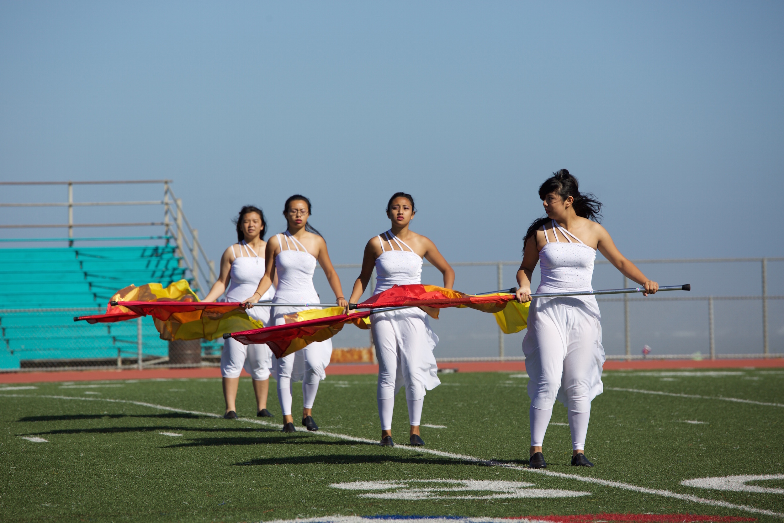 Phillip and Sala Burton High School Band, Color Guard (Flag Spinning) Wallpaper, 2500x1670 HD Desktop