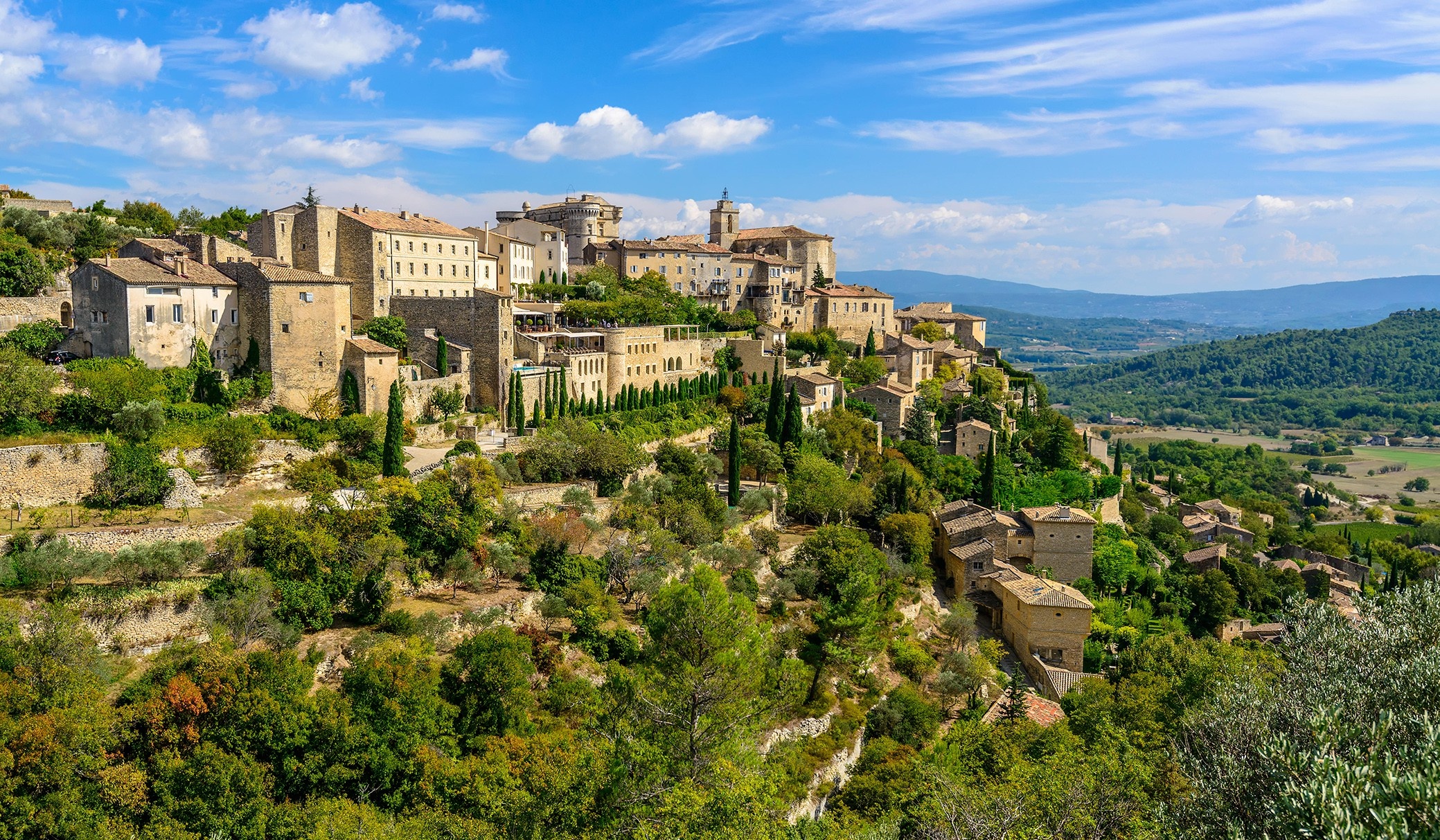 Luberon beauty, Provence towns, French charm, Natural park, 2080x1220 HD Desktop