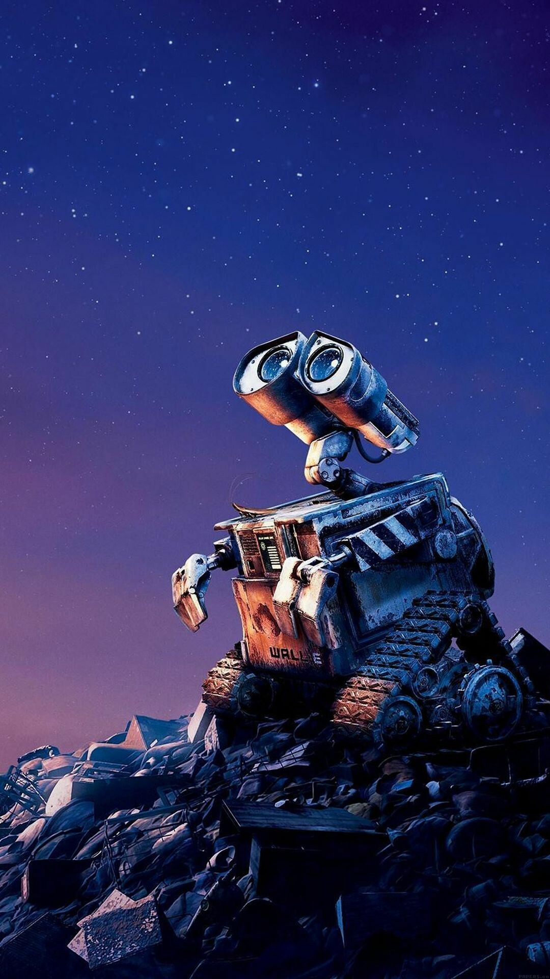 WALLE, Robot companion, Space adventure, Disney movie, 1080x1920 Full HD Phone