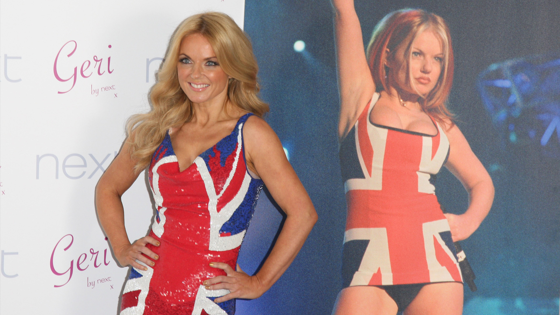 Geri Halliwell, Geri Halliwell launches, Union Jack collection, Next, 1920x1080 Full HD Desktop