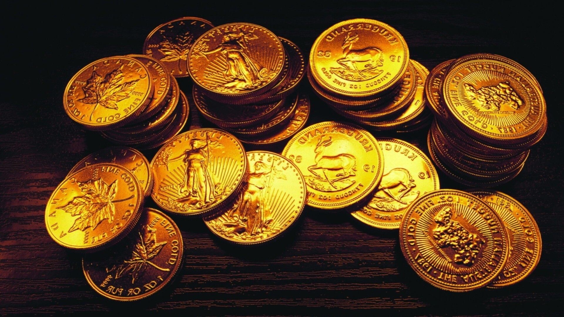 Gold coins, Numismatic items, Valuable treasures, Collectors' favorites, 1920x1080 Full HD Desktop