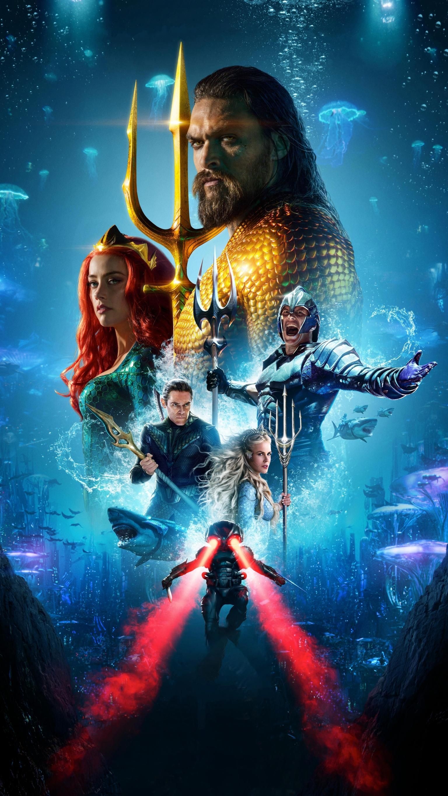 Aquaman movie wallpapers, Underwater adventure, Superhero epic, 1540x2740 HD Phone