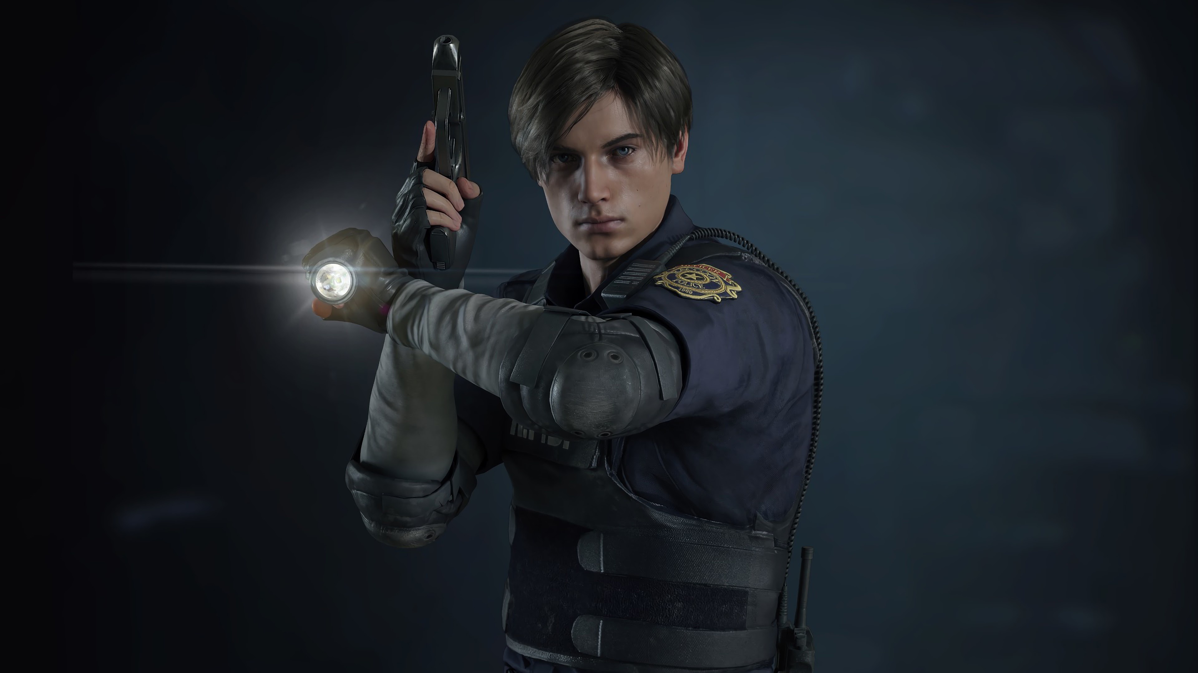 Leon S. Kennedy, Resident Evil 2, Leon S. Kennedy wallpaper, 4K wallpaper, 3840x2160 4K Desktop