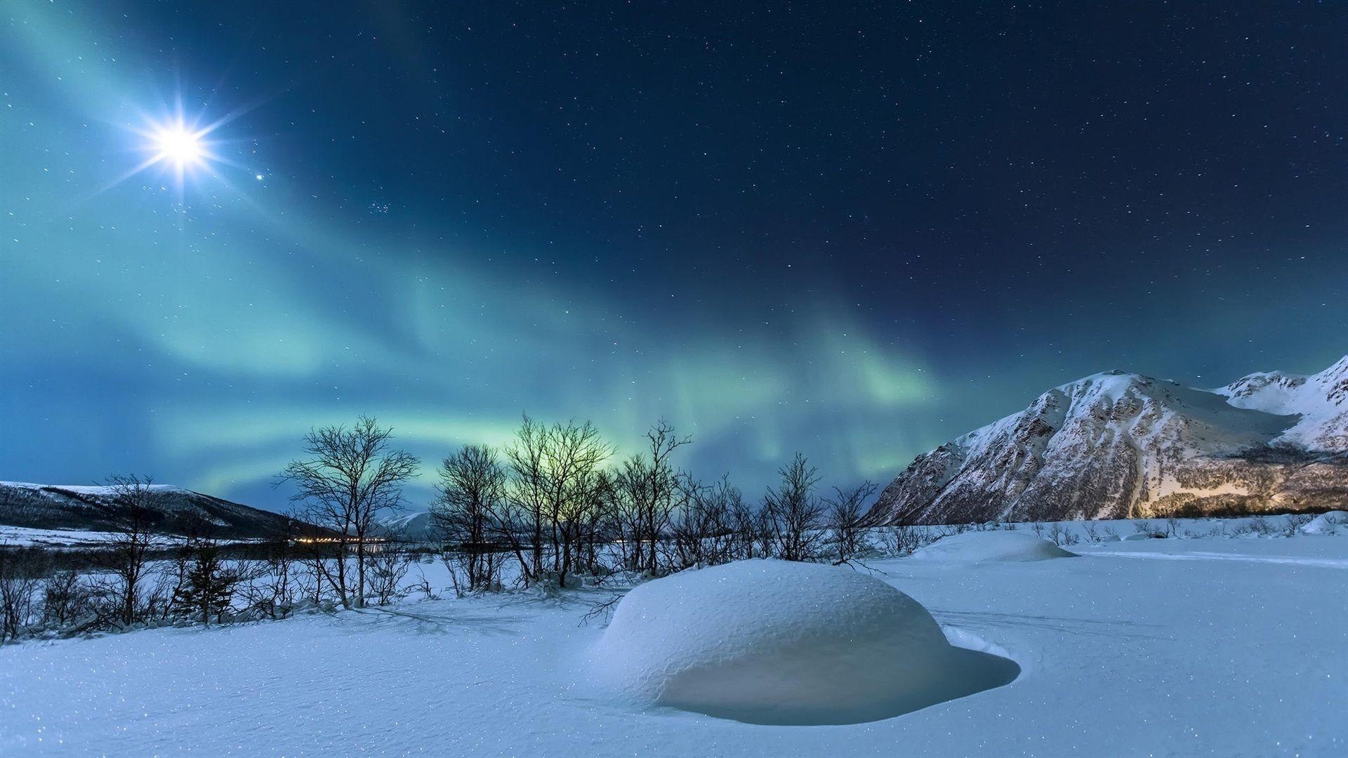 Norway, Mountain Night Wallpaper, 1920x1080 Full HD Desktop