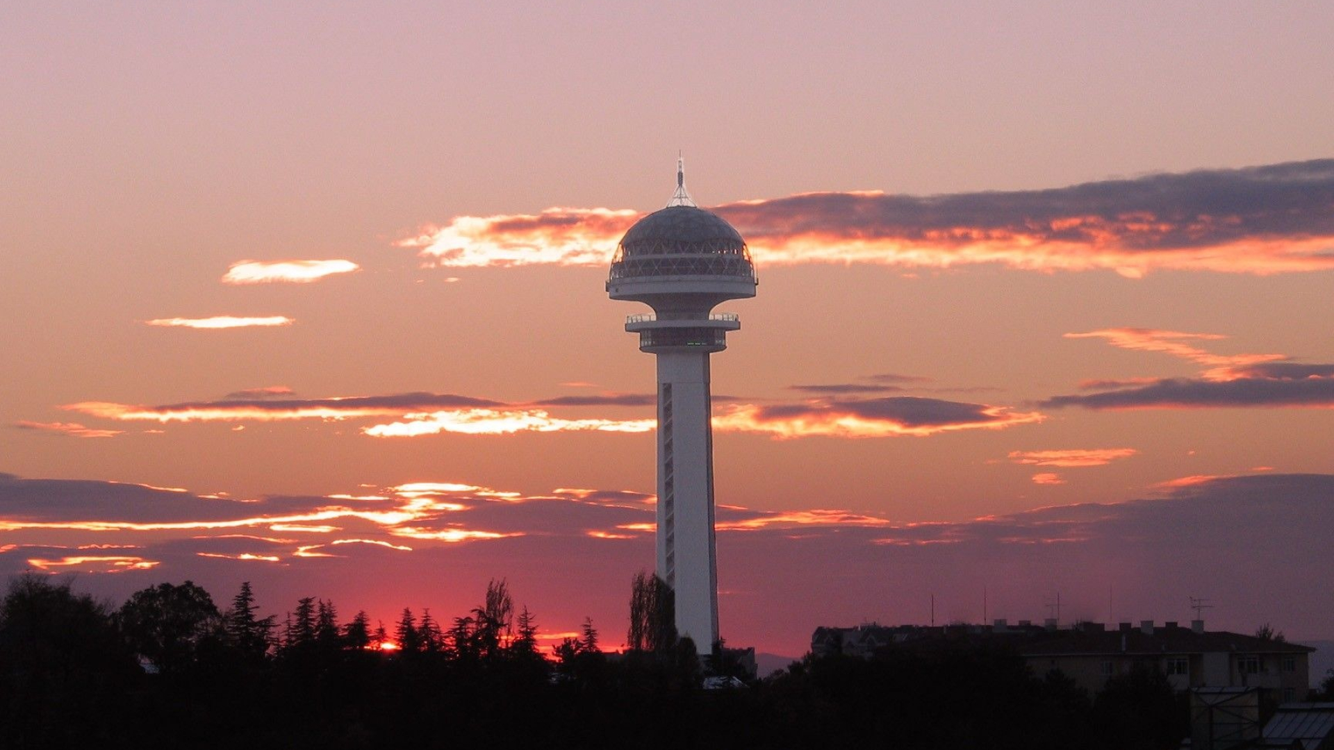 Atakule Ankara, Beautiful sunset, Turizm Ankara Seyahat, 1920x1080 Full HD Desktop