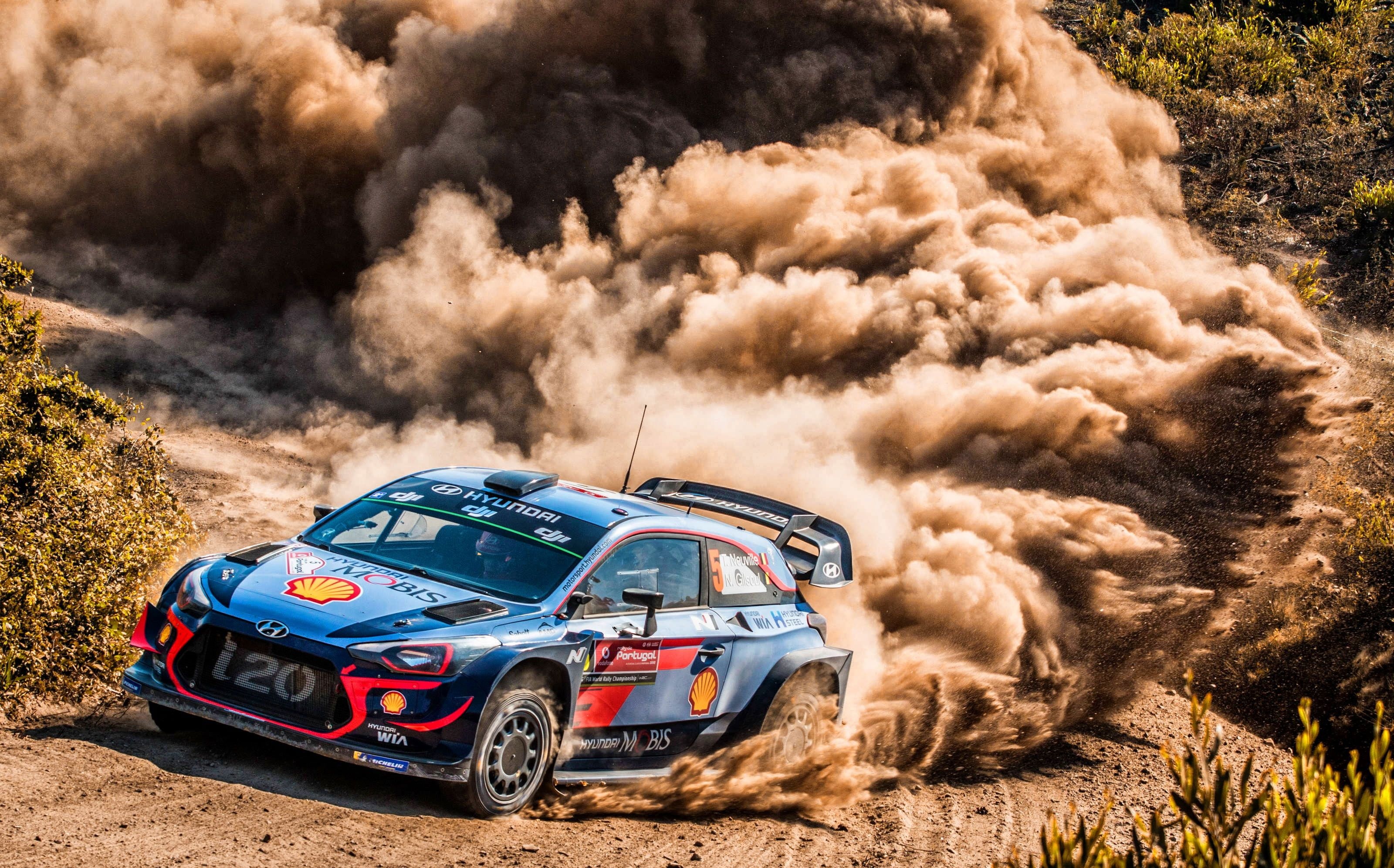 Hyundai WRC Portugal 2018, Rally Raid Wallpaper, 3200x2000 HD Desktop