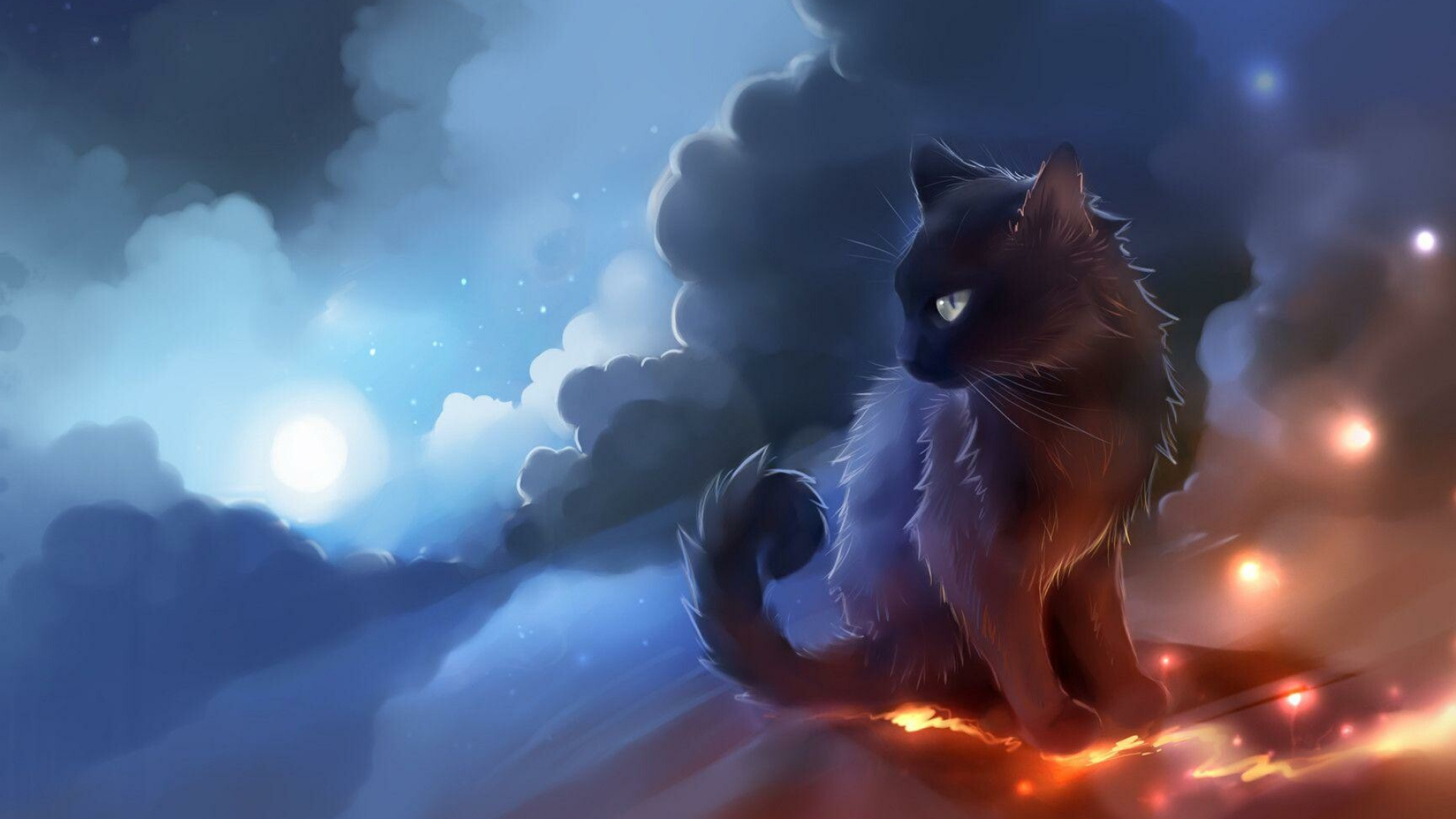 Cat, Warrior cats, Courageous adventure, Feline heroism, 1920x1080 Full HD Desktop