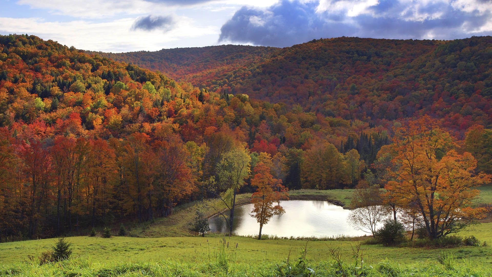 Jeffersonville, Vermont, Mountain wallpapers, Scenic views, 1920x1080 Full HD Desktop