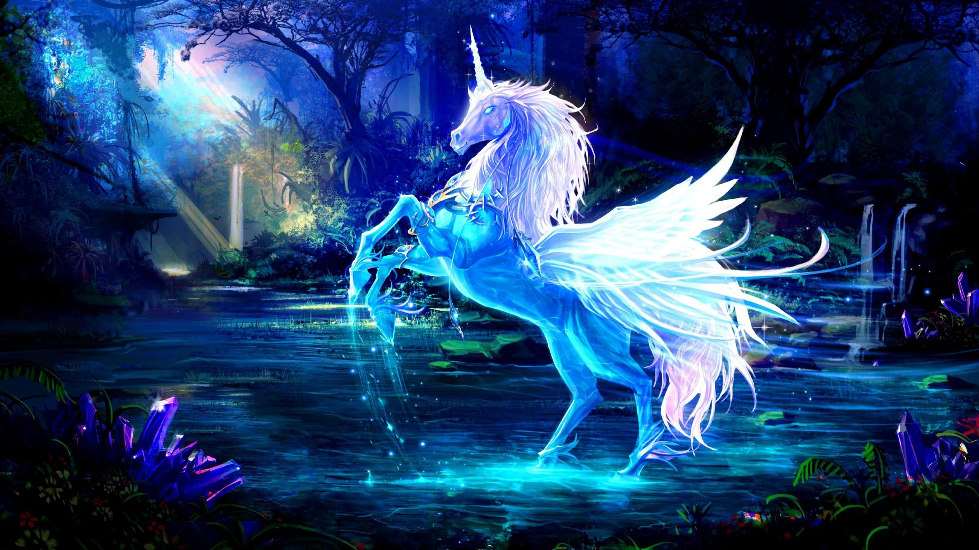 Fantasy unicorn wallpapers, Mobile phone PC, Dekstop, HD, 3840x2160 4K Desktop