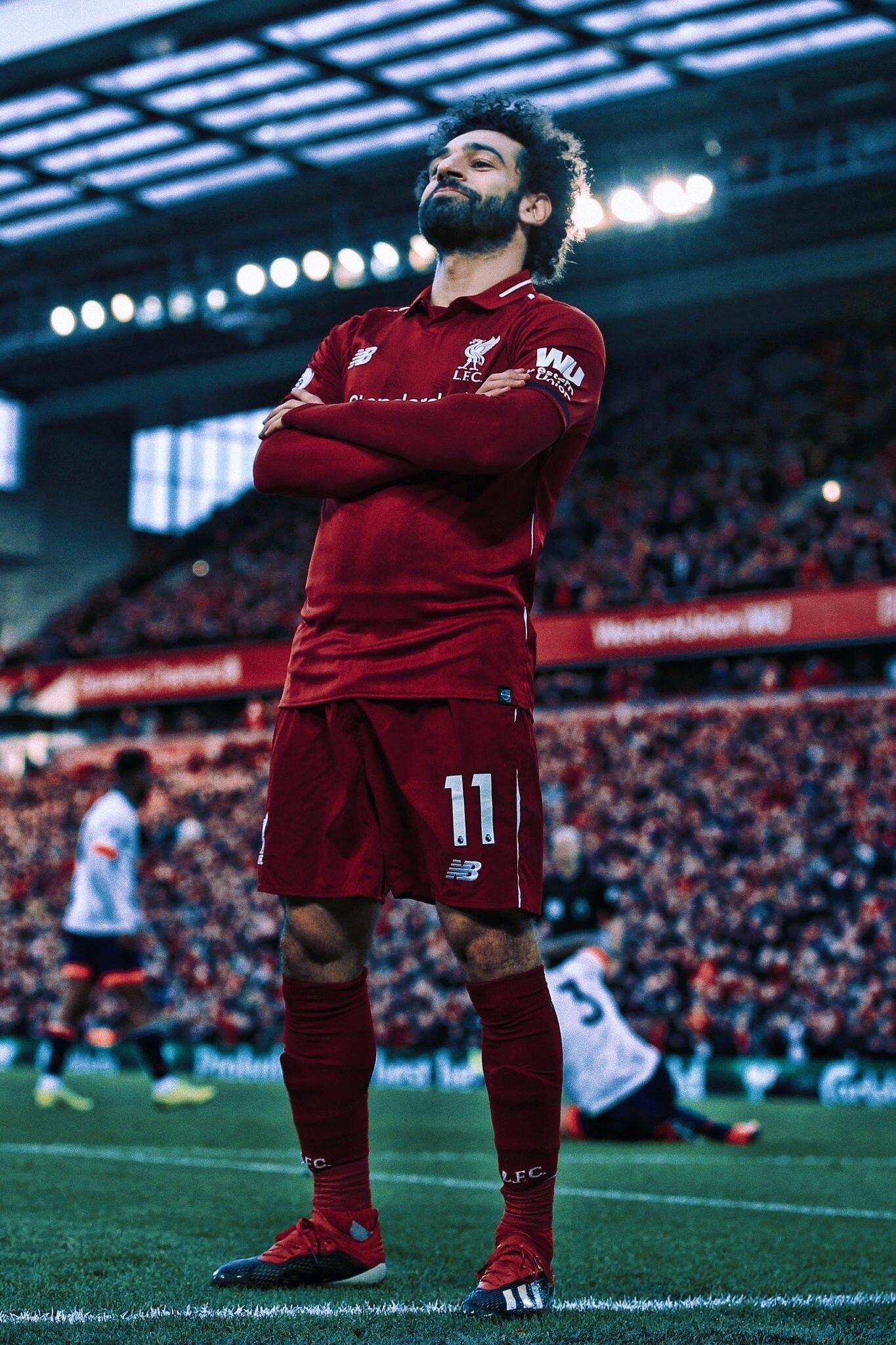 Mohamed Salah, Fan tribute, S A L A H spelled out, Iconic pose, 1370x2050 HD Phone