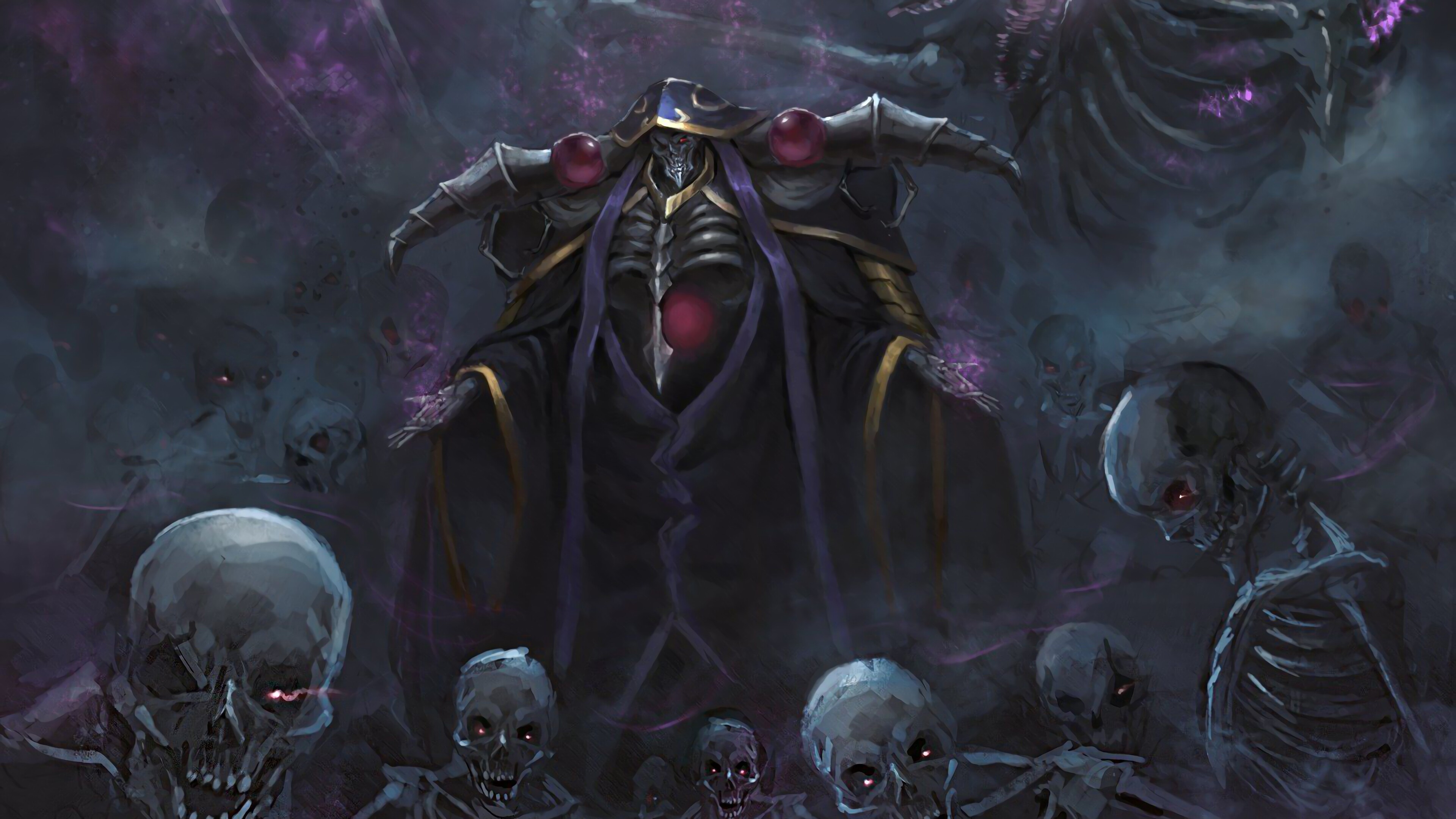 Overlord, Ainz Ooal Gown, Ultra HD wallpaper, Background image, 3840x2160 4K Desktop