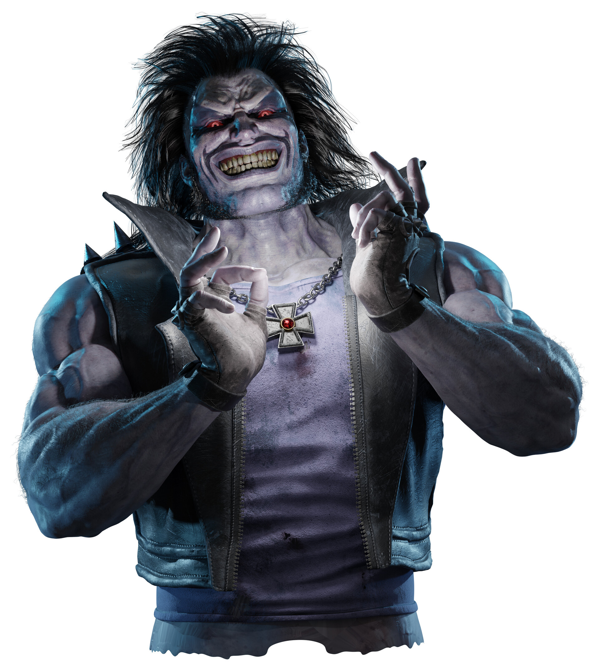 Lobo (DC Comics), Raw artistic portrayal, Intergalactic badass, Unique comic style, 1920x2150 HD Phone