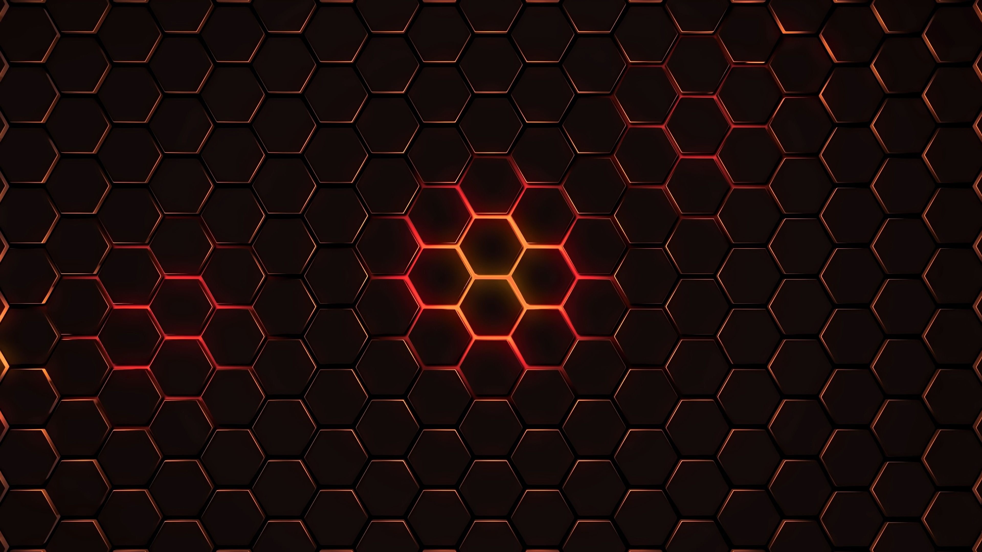 Honeycomb, Abstract art, Modern wallpaper, HD desktop, 3840x2160 4K Desktop