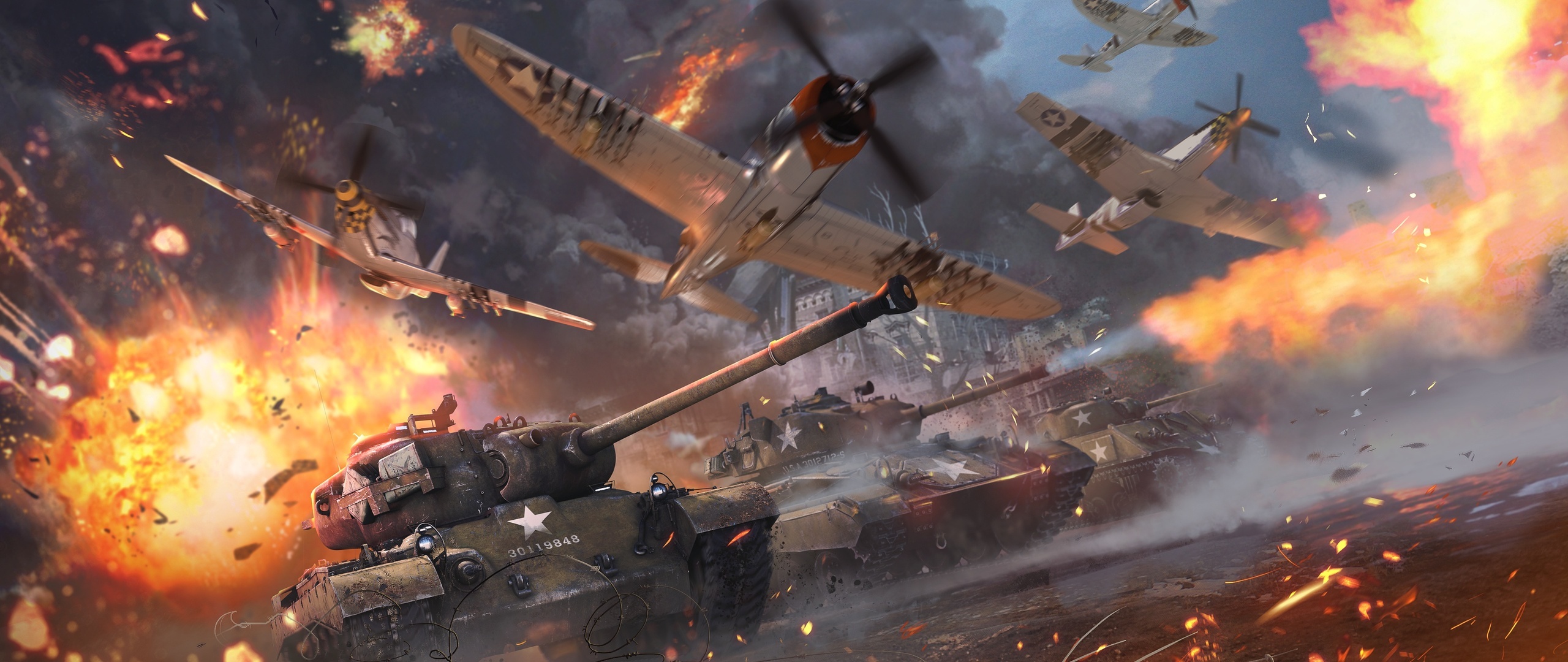 War Thunder, Video game, 4K resolution, HD wallpapers, 2560x1080 Dual Screen Desktop