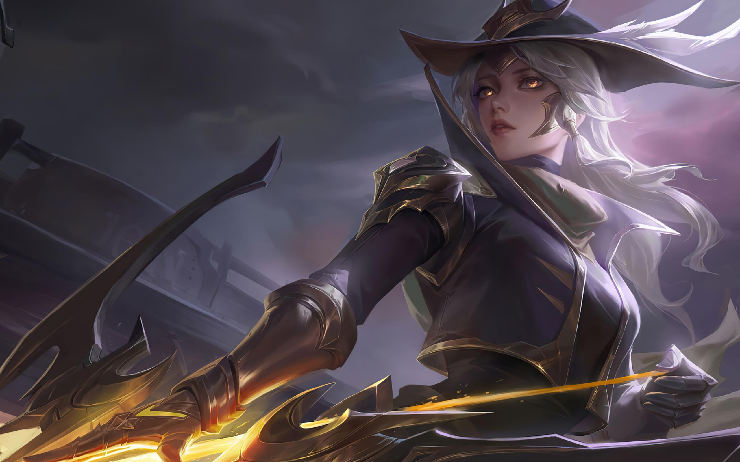 Ashe Project splash art, Wallpaper by John Anderson, League of Legends, Gaming, 2560x1600 HD Desktop